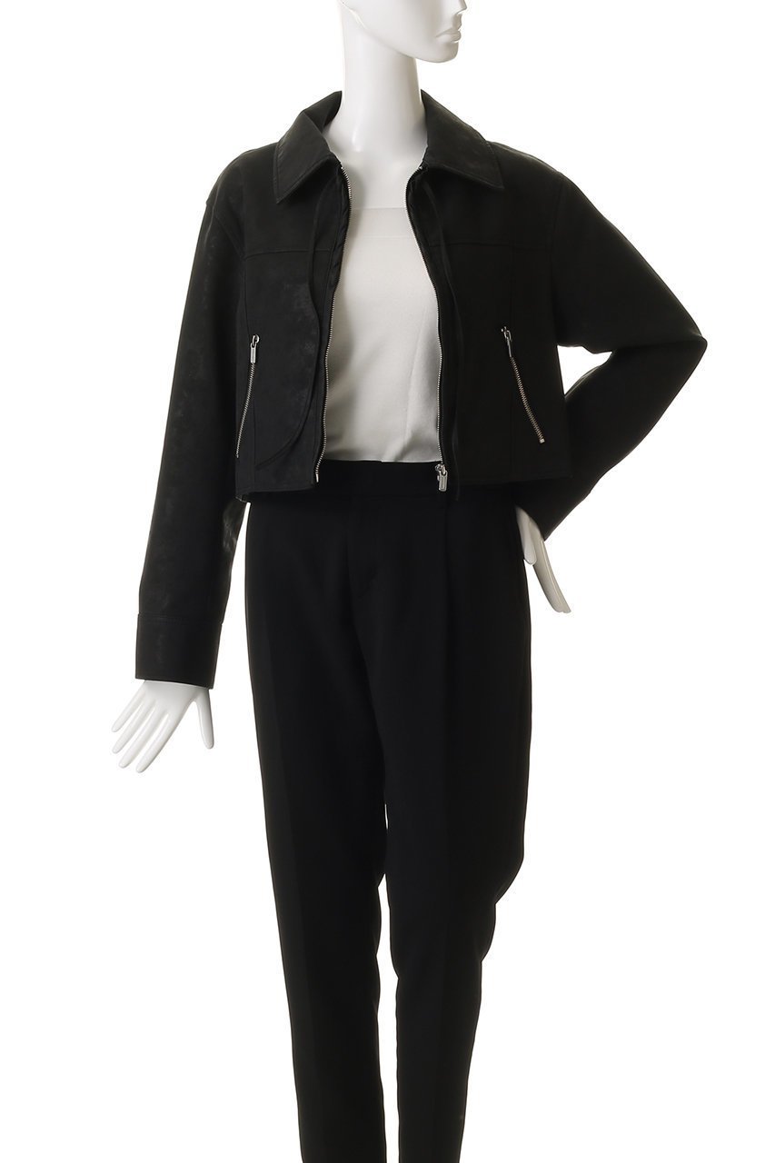 【メゾンスペシャル/MAISON SPECIAL】のLace Up Balmacaan Short Blouson/レースアップステンカラーショートブルゾン 人気、トレンドファッション・服の通販 founy(ファニー) 　ファッション　Fashion　レディースファッション　Fashion for Women　アウター　Coat / Outerwear Collection　レディースジャケット・軽アウター　Jackets　ブルゾンジャケット・スポーティアウター　Blouson Jackets　ウォッシュ　Washed Finish　コンパクト　Compact, Small Size　ショート　Short, Short Length　ジャケット　Jacket, Outerwear　フェイクレザー　Faux Leather, PU Leather　ブルゾン　Blouson, Bomber Jacket　ボトム　Bottoms, Lower Wear　ロング　Long, Long-Length　other-7|ID: prp329100004635385 ipo3291000000035877856