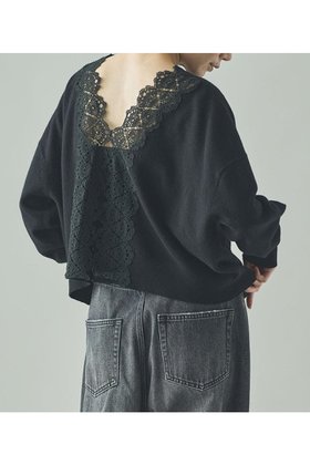 【カレンソロジー/Curensology】 バックレースニットプルオーバー人気、トレンドファッション・服の通販 founy(ファニー) ファッション Fashion レディースファッション Fashion for Women トップス・カットソー Cut & Sew Tops ニット Knit Tops & Sweaters カジュアルプルオーバー・ニットトップス Pullovers & Knit Tops / Casual Pullovers 2025年 2025 2025-2026秋冬・A/W Autumn/Winter 2025–26 AW25–26 フェミニン Feminine, Girly レース Lace, Lace Fabric ワイド Wide, Wide Fit A/W・秋冬 Autumn/Winter |ID:prp329100004635386