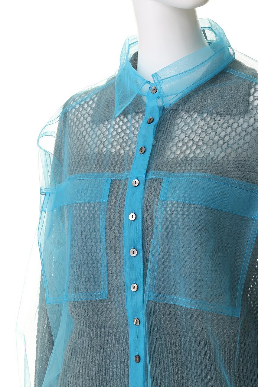 【メゾンスペシャル/MAISON SPECIAL】のTulle Shirt Layered Polo Knit Cardigan/チュールシャツレイヤードポロニットカーディガン 人気、トレンドファッション・服の通販 founy(ファニー) 　ファッション　Fashion　レディースファッション　Fashion for Women　トップス・カットソー　Cut & Sew Tops　ニット　Knit Tops & Sweaters　カーディガン・羽織り　Layered Style Cardigans　シャツ・ブラウス・オフィスカジュアル　Elegant Blouses & Button-Ups　ウォーム　Warm Fabric　カーディガン　Cardigan, Knitwear　コンパクト　Compact, Small Size　シアー　Sheer, See-Through　チュール　Tulip, Tulip Motif　フィット　Fit, Slim Fit　A/W・秋冬　Autumn/Winter　透かし　Cut-Out, Lacework　other-5|ID: prp329100004635388 ipo3291000000036832266