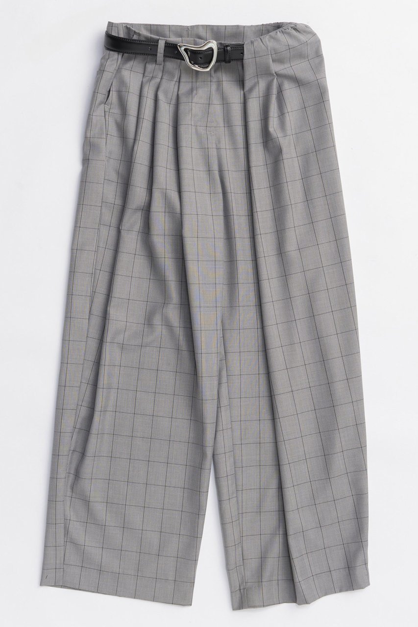 【メゾンスペシャル/MAISON SPECIAL】のWith Real Leather Belt Asymmetry Tack Pants/リアルレザーベルトセットアシンメトリータックパンツ インテリア・キッズ・メンズ・レディースファッション・服の通販 founy(ファニー) 　ファッション　Fashion　レディースファッション　Fashion for Women　パンツ　Pants & Trousers　ベルト&ウエストマーク　Belts & Waist Accessories　2025年　2025　2025-2026秋冬・A/W　Autumn/Winter 2025–26 AW25–26　アシンメトリー　Asymmetrical Style　クラシカル　Classical, Vintage-Inspired　クラシック　Classic, Timeless Style　スラックス　Slacks, Dress Pants　スーツ　Suit, Formalwear　ドレープ　Drape, Draping Fabric　ボトム　Bottoms, Lower Wear　エレガント 上品　Elegant　A/W・秋冬　Autumn/Winter　GRY(グレー)|ID: prp329100004635391 ipo3291000000033383718