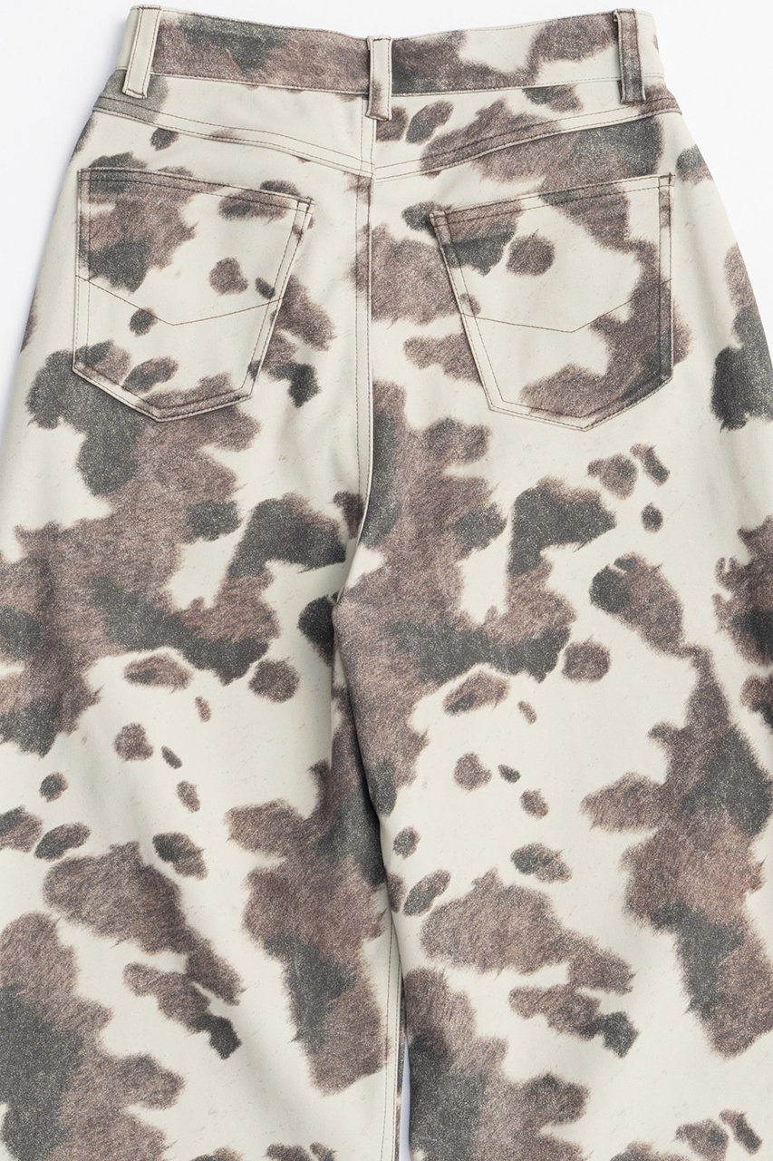 【メゾンスペシャル/MAISON SPECIAL】のVegan Leather Cow Printed Pants/ヴィーガンレザーCOWプリントパンツ 人気、トレンドファッション・服の通販 founy(ファニー) 　ファッション　Fashion　レディースファッション　Fashion for Women　パンツ　Pants & Trousers　2025年　2025　2025-2026秋冬・A/W　Autumn/Winter 2025–26 AW25–26　シンプル　Simple, Minimal　スペシャル　Special, Limited Edition　ダブル　Double, Double-Breasted　プリント　Print, Printed Pattern　ポケット　Pocket, Pocket Detail　A/W・秋冬　Autumn/Winter　other-4|ID: prp329100004635392 ipo3291000000033383726