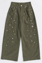 【メゾンスペシャル/MAISON SPECIAL】のVegan Leather Bijou Pants/ヴィーガンレザービジューパンツ 人気、トレンドファッション・服の通販 founy(ファニー) ファッション Fashion レディースファッション Fashion for Women パンツ Pants & Trousers 2025年 2025 2025-2026秋冬・A/W Autumn/Winter 2025–26 AW25–26 シンプル Simple, Minimal スペシャル Special, Limited Edition ダブル Double, Double-Breasted ビジュー Bijou, Jewel-like Accent ポケット Pocket, Pocket Detail ワンポイント One Point, Statement Accent A/W・秋冬 Autumn/Winter thumbnail KHK(カーキ)|ID: prp329100004635393 ipo3291000000033383732