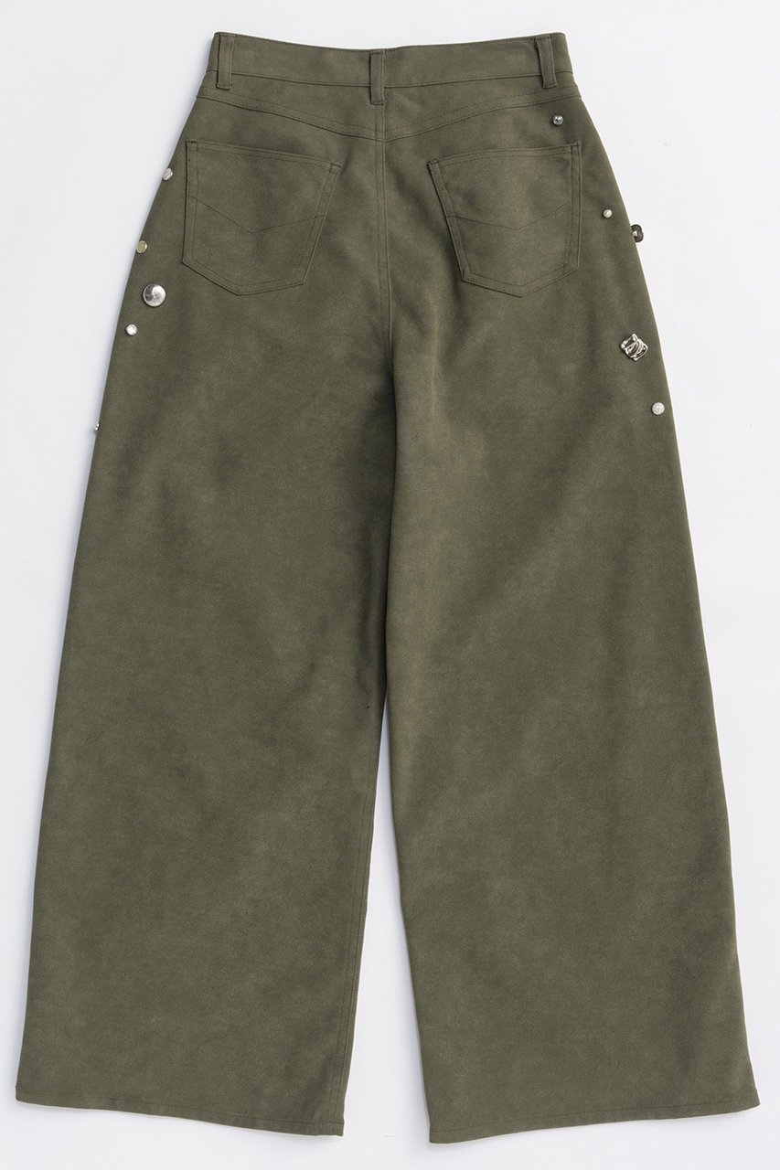 【メゾンスペシャル/MAISON SPECIAL】のVegan Leather Bijou Pants/ヴィーガンレザービジューパンツ 人気、トレンドファッション・服の通販 founy(ファニー) 　ファッション　Fashion　レディースファッション　Fashion for Women　パンツ　Pants & Trousers　2025年　2025　2025-2026秋冬・A/W　Autumn/Winter 2025–26 AW25–26　シンプル　Simple, Minimal　スペシャル　Special, Limited Edition　ダブル　Double, Double-Breasted　ビジュー　Bijou, Jewel-like Accent　ポケット　Pocket, Pocket Detail　ワンポイント　One Point, Statement Accent　A/W・秋冬　Autumn/Winter　other-5|ID: prp329100004635393 ipo3291000000033383736