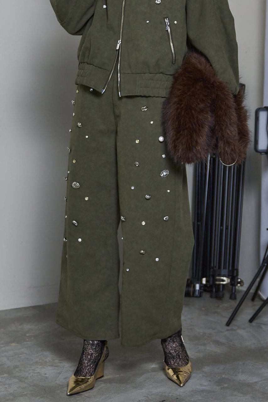 【メゾンスペシャル/MAISON SPECIAL】のVegan Leather Bijou Pants/ヴィーガンレザービジューパンツ 人気、トレンドファッション・服の通販 founy(ファニー) 　ファッション　Fashion　レディースファッション　Fashion for Women　パンツ　Pants & Trousers　2025年　2025　2025-2026秋冬・A/W　Autumn/Winter 2025–26 AW25–26　シンプル　Simple, Minimal　スペシャル　Special, Limited Edition　ダブル　Double, Double-Breasted　ビジュー　Bijou, Jewel-like Accent　ポケット　Pocket, Pocket Detail　ワンポイント　One Point, Statement Accent　A/W・秋冬　Autumn/Winter　other-7|ID: prp329100004635393 ipo3291000000033383738