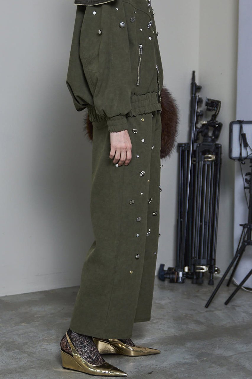 【メゾンスペシャル/MAISON SPECIAL】のVegan Leather Bijou Pants/ヴィーガンレザービジューパンツ 人気、トレンドファッション・服の通販 founy(ファニー) 　ファッション　Fashion　レディースファッション　Fashion for Women　パンツ　Pants & Trousers　2025年　2025　2025-2026秋冬・A/W　Autumn/Winter 2025–26 AW25–26　シンプル　Simple, Minimal　スペシャル　Special, Limited Edition　ダブル　Double, Double-Breasted　ビジュー　Bijou, Jewel-like Accent　ポケット　Pocket, Pocket Detail　ワンポイント　One Point, Statement Accent　A/W・秋冬　Autumn/Winter　other-8|ID: prp329100004635393 ipo3291000000033383739