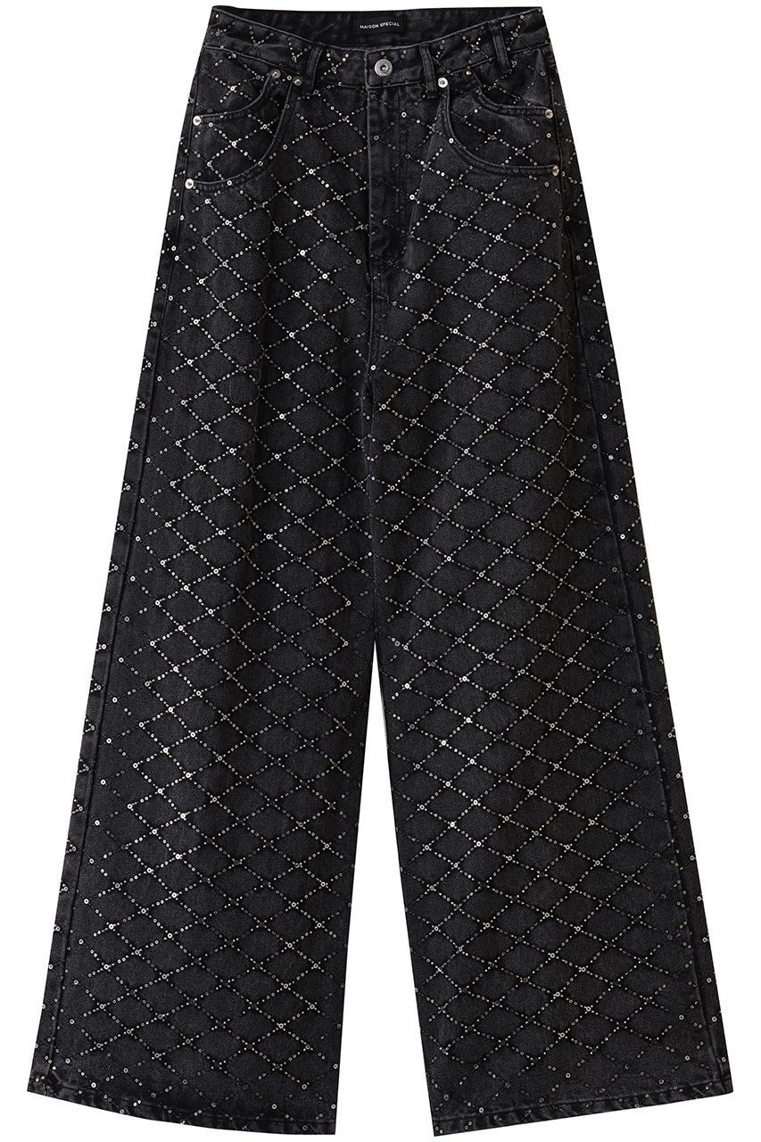 【メゾンスペシャル/MAISON SPECIAL】のDiamond Beads Embroidery Denim Pants/ダイヤビーズエンブロイダリーデニム 人気、トレンドファッション・服の通販 founy(ファニー) 　ファッション　Fashion　レディースファッション　Fashion for Women　パンツ　Pants & Trousers　デニムパンツ・ジーンズ・美脚デニム　Denim Jeans & Pants　スペシャル　Special, Limited Edition　ダブル　Double, Double-Breasted　デニム　Denim, Jeans Material　ポケット　Pocket, Pocket Detail　ワンポイント　One Point, Statement Accent　 other-1|ID: prp329100004635394 ipo3291000000035816364