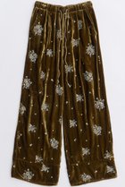 【メゾンスペシャル/MAISON SPECIAL】のBeads Flower Embroidery Velor Pants/ビーズフラワーエンブロイダリーベロアパンツ MTD(マスタード)|ID: prp329100004635395 ipo3291000000033383752