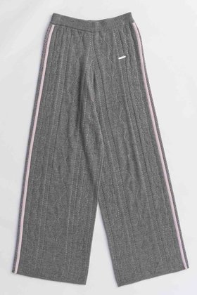 【メゾンスペシャル/MAISON SPECIAL】のOpenwork Knitting Track Pants/透かし編みニットトラックパンツ 人気、トレンドファッション・服の通販 founy(ファニー) ファッション Fashion レディースファッション Fashion for Women パンツ Pants & Trousers スタイリッシュ Stylish, Fashionable スポーティ Sporty, Casual Athletic 透かし Cut-Out, Lacework フェミニン Feminine, Girly フロント Front, Front Design ミックス Mix, Mixed Style リラックス Relax, Relaxed Fit ワイド Wide, Wide Fit A/W・秋冬 Autumn/Winter 2025年 2025 2025-2026秋冬・A/W Autumn/Winter 2025–26 AW25–26 |ID:prp329100004635396