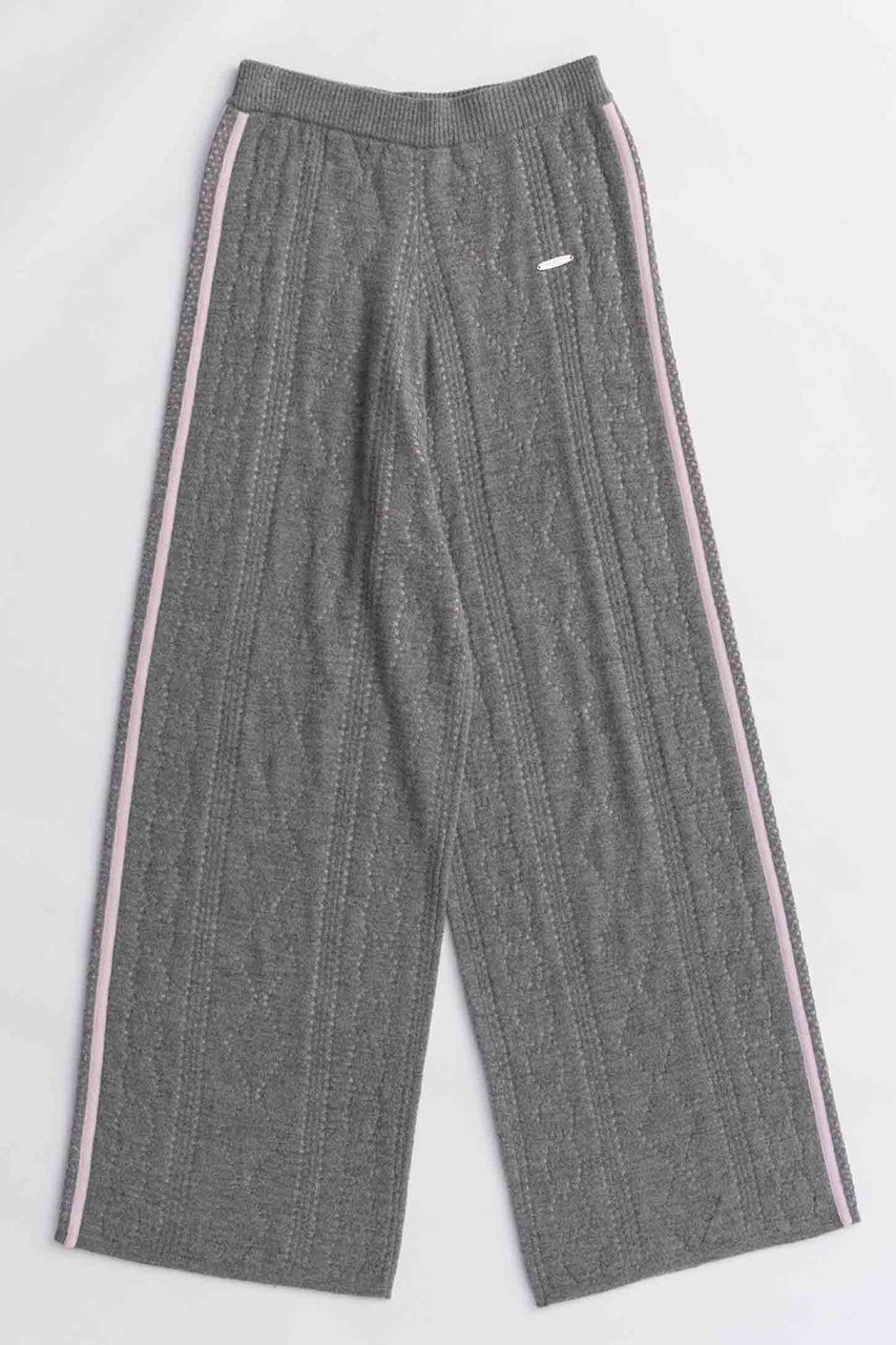【メゾンスペシャル/MAISON SPECIAL】のOpenwork Knitting Track Pants/透かし編みニットトラックパンツ 人気、トレンドファッション・服の通販 founy(ファニー) 　ファッション　Fashion　レディースファッション　Fashion for Women　パンツ　Pants & Trousers　スタイリッシュ　Stylish, Fashionable　スポーティ　Sporty, Casual Athletic　透かし　Cut-Out, Lacework　フェミニン　Feminine, Girly　フロント　Front, Front Design　ミックス　Mix, Mixed Style　リラックス　Relax, Relaxed Fit　ワイド　Wide, Wide Fit　A/W・秋冬　Autumn/Winter　2025年　2025　2025-2026秋冬・A/W　Autumn/Winter 2025–26 AW25–26　 other-1|ID: prp329100004635396 ipo3291000000033383760