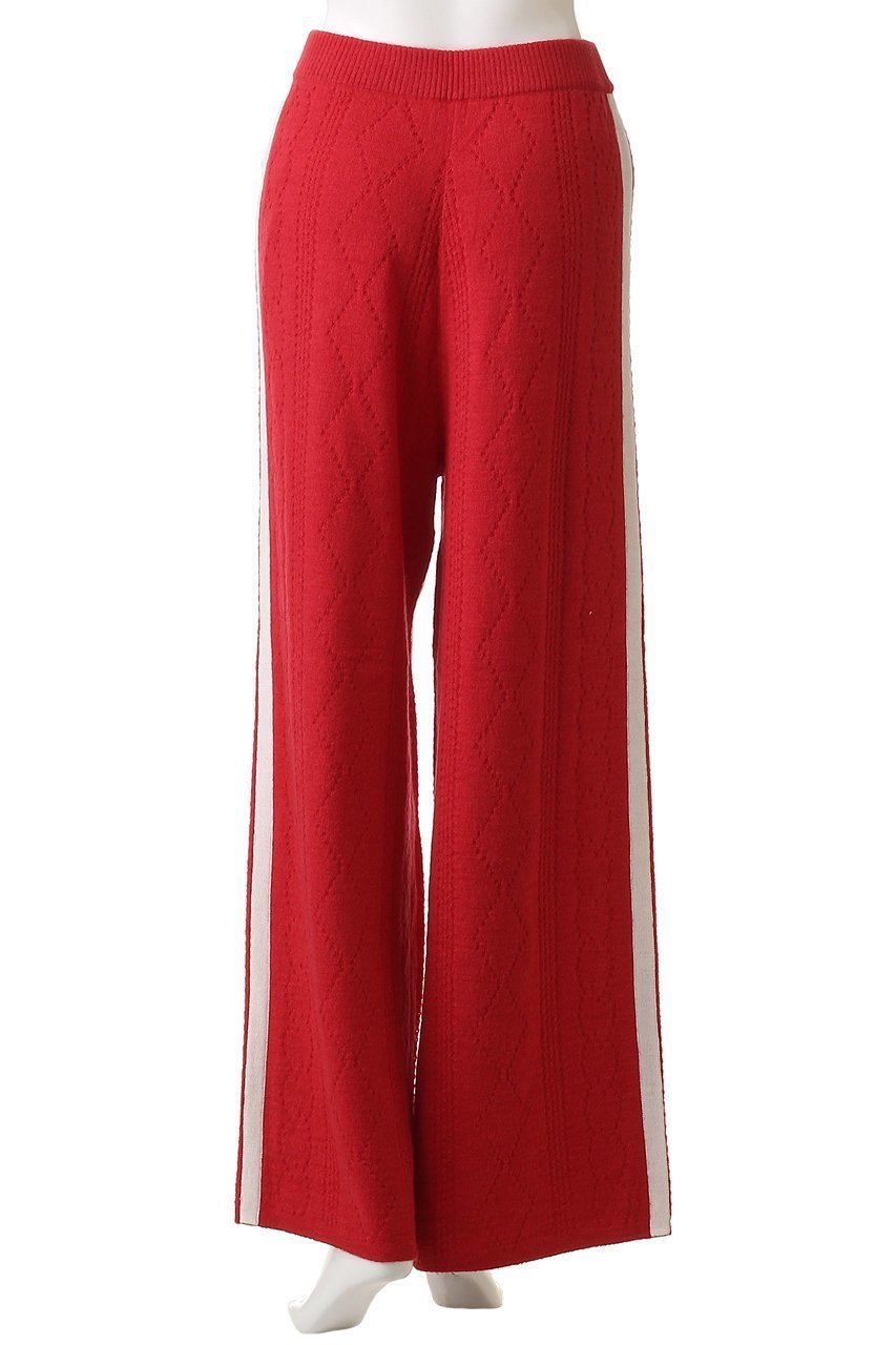 【メゾンスペシャル/MAISON SPECIAL】のOpenwork Knitting Track Pants/透かし編みニットトラックパンツ 人気、トレンドファッション・服の通販 founy(ファニー) 　ファッション　Fashion　レディースファッション　Fashion for Women　パンツ　Pants & Trousers　スタイリッシュ　Stylish, Fashionable　スポーティ　Sporty, Casual Athletic　透かし　Cut-Out, Lacework　フェミニン　Feminine, Girly　フロント　Front, Front Design　ミックス　Mix, Mixed Style　リラックス　Relax, Relaxed Fit　ワイド　Wide, Wide Fit　A/W・秋冬　Autumn/Winter　再入荷　Restock / Back in Stock　other-6|ID: prp329100004635396 ipo3291000000034387347