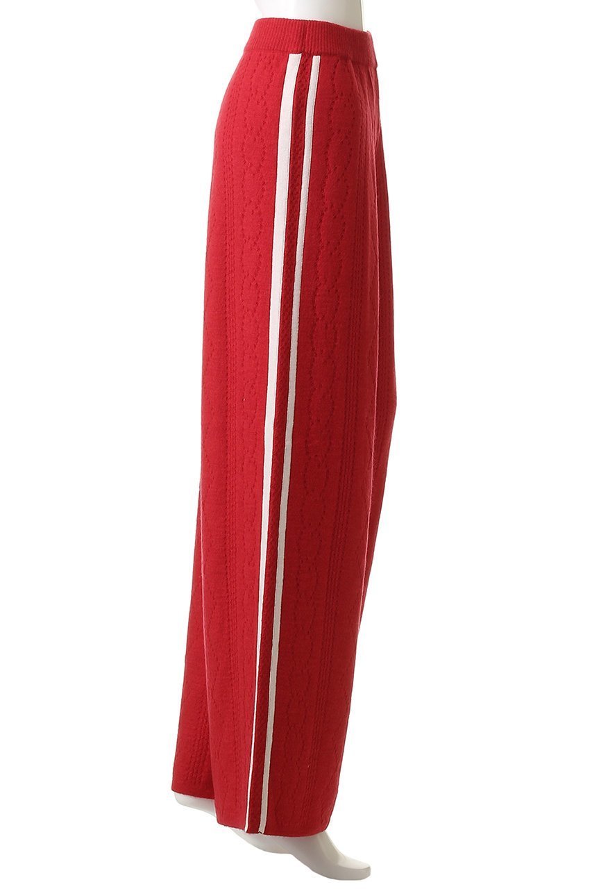 【メゾンスペシャル/MAISON SPECIAL】のOpenwork Knitting Track Pants/透かし編みニットトラックパンツ 人気、トレンドファッション・服の通販 founy(ファニー) 　ファッション　Fashion　レディースファッション　Fashion for Women　パンツ　Pants & Trousers　スタイリッシュ　Stylish, Fashionable　スポーティ　Sporty, Casual Athletic　透かし　Cut-Out, Lacework　フェミニン　Feminine, Girly　フロント　Front, Front Design　ミックス　Mix, Mixed Style　リラックス　Relax, Relaxed Fit　ワイド　Wide, Wide Fit　A/W・秋冬　Autumn/Winter　other-3|ID: prp329100004635396 ipo3291000000035877859