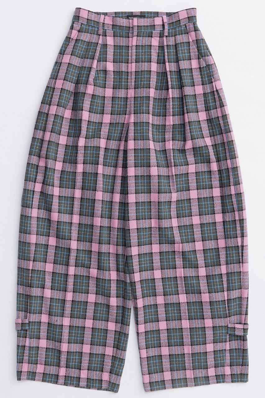 【メゾンスペシャル/MAISON SPECIAL】のLoop Yarn Plaid Two-tuck Pants/ループチェック2タックパンツ インテリア・キッズ・メンズ・レディースファッション・服の通販 founy(ファニー) 　ファッション　Fashion　レディースファッション　Fashion for Women　パンツ　Pants & Trousers　2025年　2025　2025-2026秋冬・A/W　Autumn/Winter 2025–26 AW25–26　おすすめ　Recommended / Our Picks　ジャケット　Jacket, Outerwear　セットアップ　Set-Up, Coordinated Outfit　チェック　Check, Plaid, Tartan　ループ　Loop, Loop Knit　A/W・秋冬　Autumn/Winter　PNK(ピンク)|ID: prp329100004635397 ipo3291000000033383768