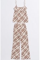 【メゾンスペシャル/MAISON SPECIAL】のMultiway Layered Plaid Velour Pants/マルチウェイレイヤードチェックベロアパンツ IVR(アイボリー)|ID: prp329100004635399 ipo3291000000033383784
