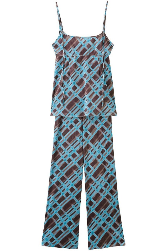 【メゾンスペシャル/MAISON SPECIAL】のMultiway Layered Plaid Velour Pants/マルチウェイレイヤードチェックベロアパンツ インテリア・キッズ・メンズ・レディースファッション・服の通販 founy(ファニー) https://founy.com/ ファッション Fashion レディースファッション Fashion for Women パンツ Pants & Trousers なめらか Smooth, Silky Texture キャミソール Camisole, Spaghetti Strap Top ストレッチ Stretch, Stretchy Fabric チュニック Tunic, Long Top ベロア Velour, Soft Velvet ミニスカート Mini Skirt, Short Skirt ラップ Wrap, Wrap Design リラックス Relax, Relaxed Fit エレガント 上品 Elegant |ID: prp329100004635399 ipo3291000000035356972