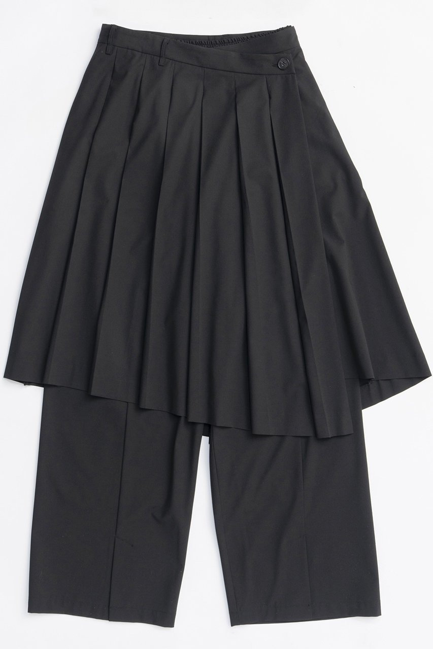 【メゾンスペシャル/MAISON SPECIAL】のMultiway Layered Pleated Skirt Pants/マルチウェイレイヤードプリーツスカートパンツ インテリア・キッズ・メンズ・レディースファッション・服の通販 founy(ファニー) 　ファッション　Fashion　レディースファッション　Fashion for Women　スカート　Skirts　プリーツスカート / 上品フェミニンスタイル　Pleated Skirts　パンツ　Pants & Trousers　アシンメトリー　Asymmetrical Style　スマート　Smart, Elegant　スラックス　Slacks, Dress Pants　セットアップ　Set-Up, Coordinated Outfit　パターン　Pattern, Design Print　フレア　Flare, Flared　プリーツ　Pleats, Pleated　ラップ　Wrap, Wrap Design　A/W・秋冬　Autumn/Winter　2025年　2025　2025-2026秋冬・A/W　Autumn/Winter 2025–26 AW25–26　BLK(ブラック)|ID: prp329100004635400 ipo3291000000033383793