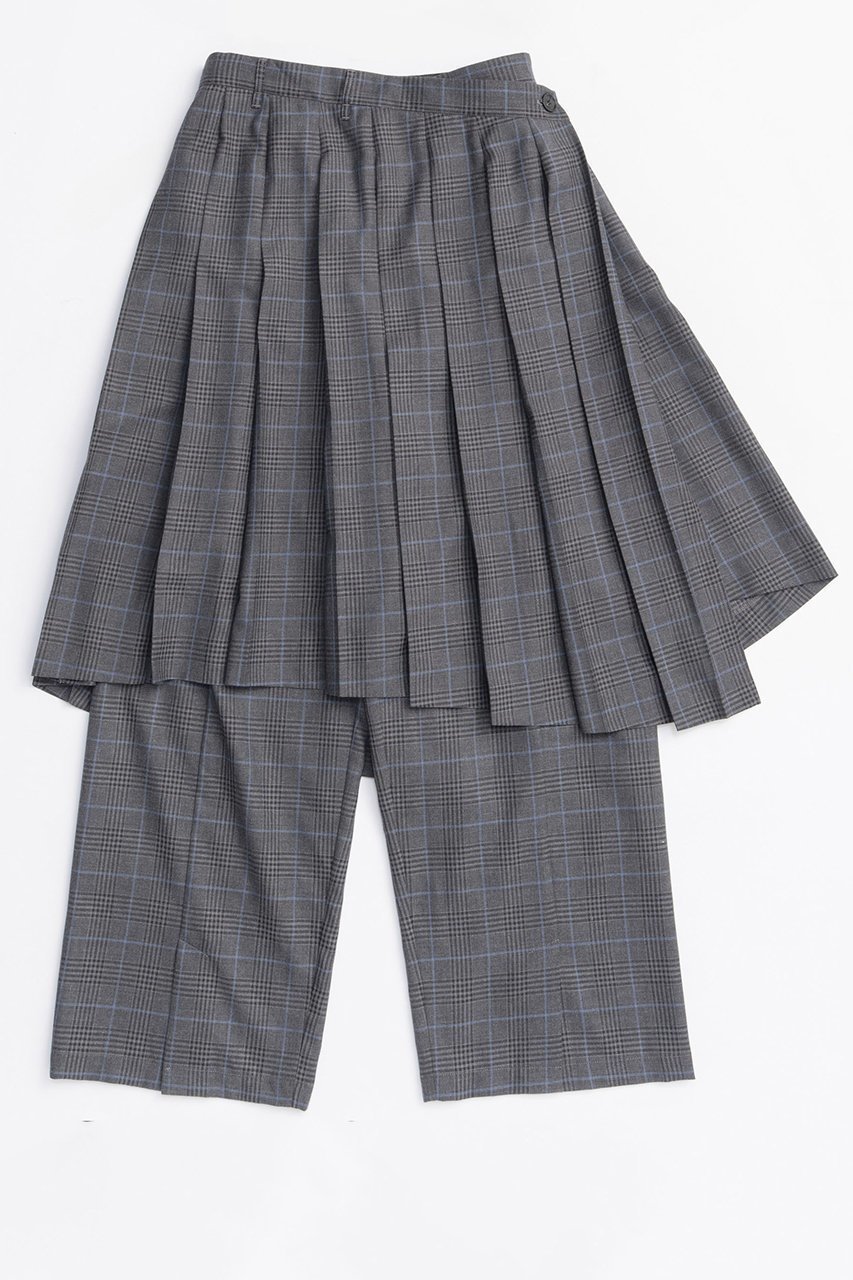 【メゾンスペシャル/MAISON SPECIAL】のMultiway Layered Pleated Skirt Pants/マルチウェイレイヤードプリーツスカートパンツ インテリア・キッズ・メンズ・レディースファッション・服の通販 founy(ファニー) 　ファッション　Fashion　レディースファッション　Fashion for Women　スカート　Skirts　プリーツスカート / 上品フェミニンスタイル　Pleated Skirts　パンツ　Pants & Trousers　アシンメトリー　Asymmetrical Style　スマート　Smart, Elegant　スラックス　Slacks, Dress Pants　セットアップ　Set-Up, Coordinated Outfit　パターン　Pattern, Design Print　フレア　Flare, Flared　プリーツ　Pleats, Pleated　ラップ　Wrap, Wrap Design　A/W・秋冬　Autumn/Winter　2025年　2025　2025-2026秋冬・A/W　Autumn/Winter 2025–26 AW25–26　GRY(グレー)|ID: prp329100004635400 ipo3291000000033383794