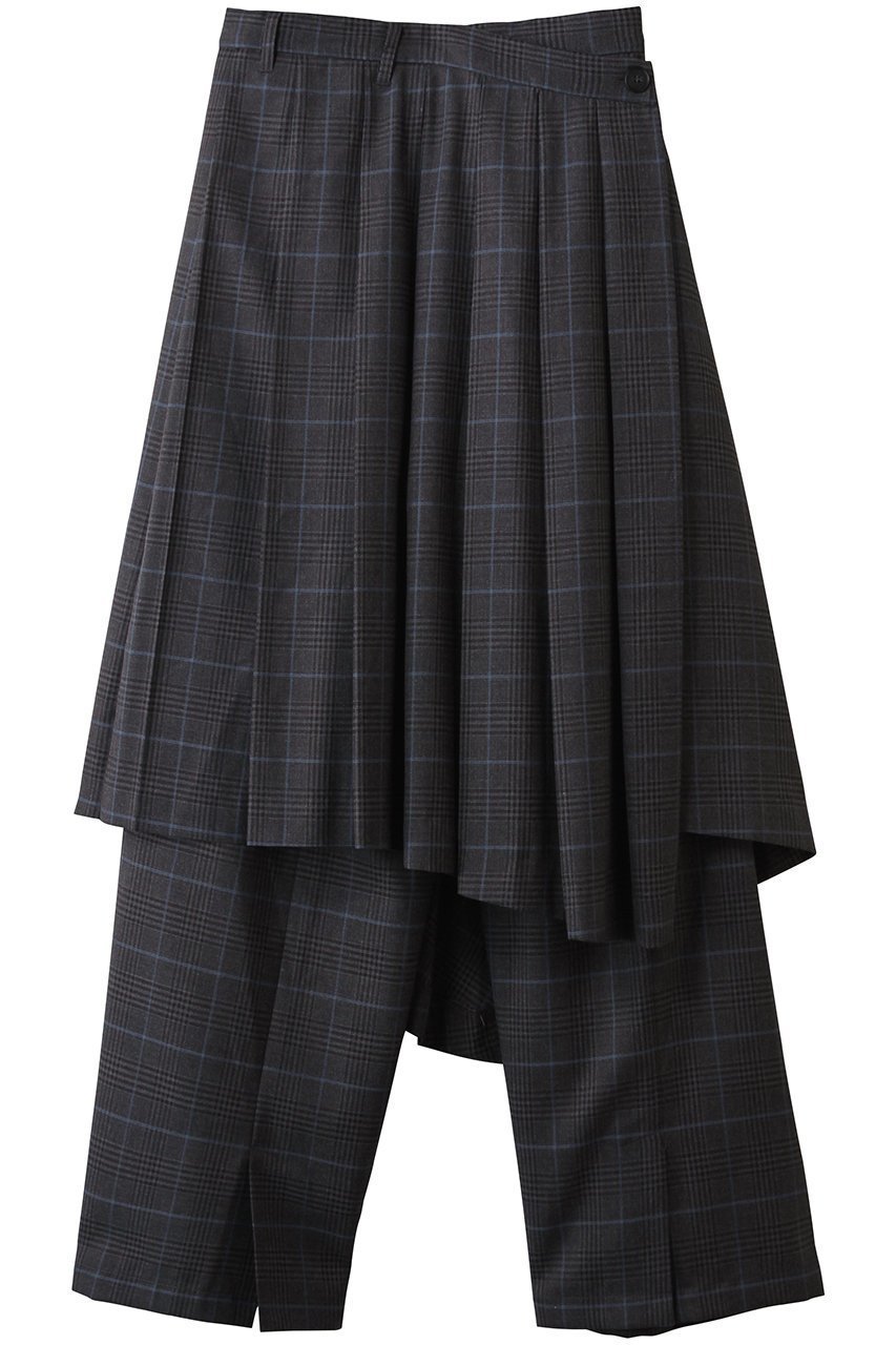 【メゾンスペシャル/MAISON SPECIAL】のMultiway Layered Pleated Skirt Pants/マルチウェイレイヤードプリーツスカートパンツ インテリア・キッズ・メンズ・レディースファッション・服の通販 founy(ファニー) ファッション Fashion レディースファッション Fashion for Women スカート Skirts プリーツスカート / 上品フェミニンスタイル Pleated Skirts パンツ Pants & Trousers アシンメトリー Asymmetrical Style スマート Smart, Elegant スラックス Slacks, Dress Pants セットアップ Set-Up, Coordinated Outfit パターン Pattern, Design Print フレア Flare, Flared プリーツ Pleats, Pleated ラップ Wrap, Wrap Design GRY(グレー)|ID: prp329100004635400 ipo3291000000035947175