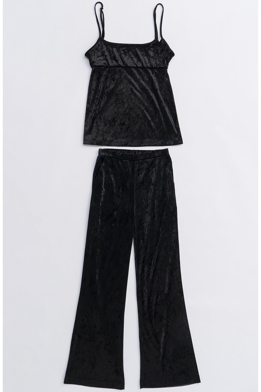 【メゾンスペシャル/MAISON SPECIAL】のMultiway Layered Velour Pants/マルチウェイレイヤードベロアパンツ インテリア・キッズ・メンズ・レディースファッション・服の通販 founy(ファニー) 　ファッション　Fashion　レディースファッション　Fashion for Women　パンツ　Pants & Trousers　2025年　2025　2025-2026秋冬・A/W　Autumn/Winter 2025–26 AW25–26　なめらか　Smooth, Silky Texture　キャミソール　Camisole, Spaghetti Strap Top　ストレッチ　Stretch, Stretchy Fabric　チュニック　Tunic, Long Top　ベロア　Velour, Soft Velvet　ミニスカート　Mini Skirt, Short Skirt　ラップ　Wrap, Wrap Design　リラックス　Relax, Relaxed Fit　エレガント 上品　Elegant　A/W・秋冬　Autumn/Winter　BLK(ブラック)|ID: prp329100004635401 ipo3291000000033383803