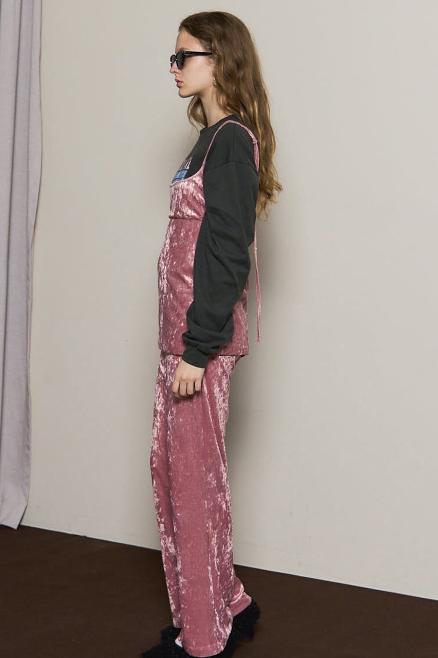 【メゾンスペシャル/MAISON SPECIAL】のMultiway Layered Velour Pants/マルチウェイレイヤードベロアパンツ 人気、トレンドファッション・服の通販 founy(ファニー) 　ファッション　Fashion　レディースファッション　Fashion for Women　パンツ　Pants & Trousers　2025年　2025　2025-2026秋冬・A/W　Autumn/Winter 2025–26 AW25–26　なめらか　Smooth, Silky Texture　キャミソール　Camisole, Spaghetti Strap Top　ストレッチ　Stretch, Stretchy Fabric　チュニック　Tunic, Long Top　ベロア　Velour, Soft Velvet　ミニスカート　Mini Skirt, Short Skirt　ラップ　Wrap, Wrap Design　リラックス　Relax, Relaxed Fit　エレガント 上品　Elegant　A/W・秋冬　Autumn/Winter　other-8|ID: prp329100004635401 ipo3291000000033383811
