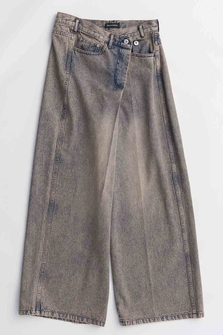 【メゾンスペシャル/MAISON SPECIAL】の2way Asymmetry Tuck Denim/2WAYアシメタックデニム インテリア・キッズ・メンズ・レディースファッション・服の通販 founy(ファニー) 　ファッション　Fashion　レディースファッション　Fashion for Women　パンツ　Pants & Trousers　デニムパンツ・ジーンズ・美脚デニム　Denim Jeans & Pants　2025年　2025　2025-2026秋冬・A/W　Autumn/Winter 2025–26 AW25–26　シンプル　Simple, Minimal　デニム　Denim, Jeans Material　フロント　Front, Front Design　ワイド　Wide, Wide Fit　A/W・秋冬　Autumn/Winter　PNK(ピンク)|ID: prp329100004635402 ipo3291000000033383815
