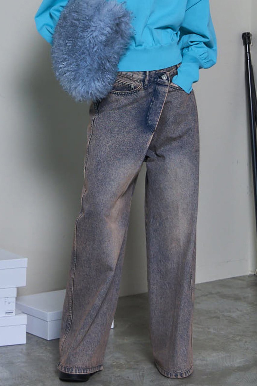 【メゾンスペシャル/MAISON SPECIAL】の2way Asymmetry Tuck Denim/2WAYアシメタックデニム 人気、トレンドファッション・服の通販 founy(ファニー) 　ファッション　Fashion　レディースファッション　Fashion for Women　パンツ　Pants & Trousers　デニムパンツ・ジーンズ・美脚デニム　Denim Jeans & Pants　2025年　2025　2025-2026秋冬・A/W　Autumn/Winter 2025–26 AW25–26　シンプル　Simple, Minimal　デニム　Denim, Jeans Material　フロント　Front, Front Design　ワイド　Wide, Wide Fit　A/W・秋冬　Autumn/Winter　other-3|ID: prp329100004635402 ipo3291000000033383817