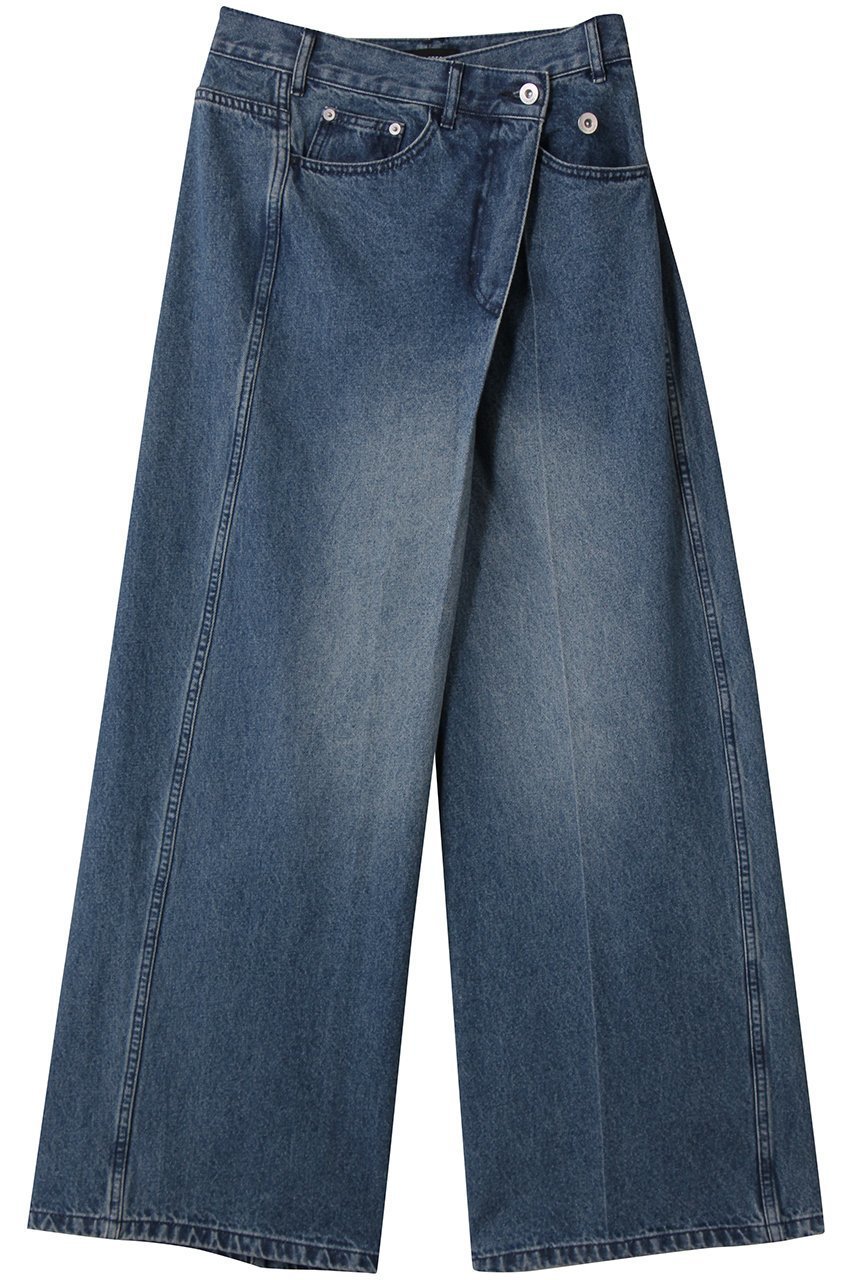 【メゾンスペシャル/MAISON SPECIAL】の2way Asymmetry Tuck Denim/2WAYアシメタックデニム インテリア・キッズ・メンズ・レディースファッション・服の通販 founy(ファニー) ファッション Fashion レディースファッション Fashion for Women パンツ Pants & Trousers デニムパンツ・ジーンズ・美脚デニム Denim Jeans & Pants シンプル Simple, Minimal デニム Denim, Jeans Material フロント Front, Front Design ワイド Wide, Wide Fit BLU(ブルー)|ID: prp329100004635402 ipo3291000000036832272