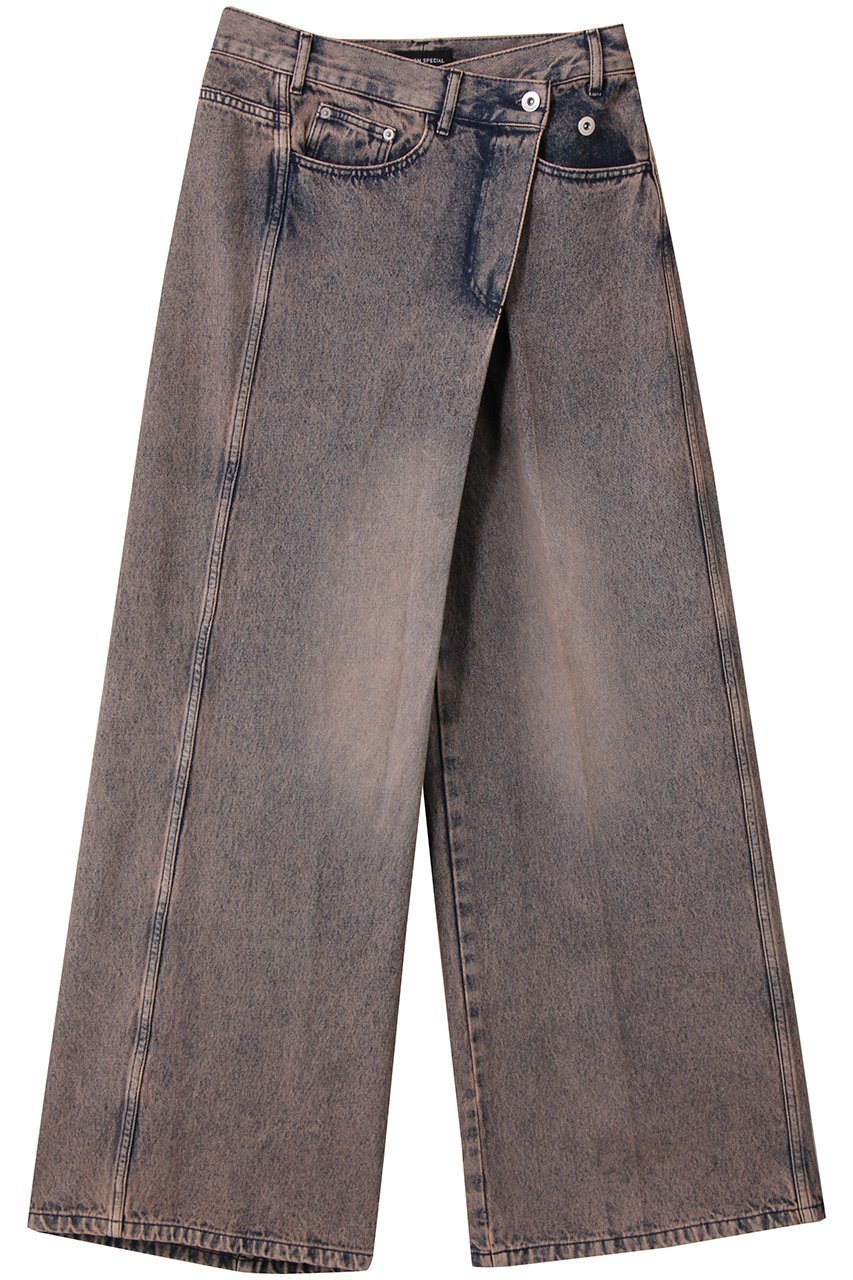 【メゾンスペシャル/MAISON SPECIAL】の2way Asymmetry Tuck Denim/2WAYアシメタックデニム インテリア・キッズ・メンズ・レディースファッション・服の通販 founy(ファニー) ファッション Fashion レディースファッション Fashion for Women パンツ Pants & Trousers デニムパンツ・ジーンズ・美脚デニム Denim Jeans & Pants シンプル Simple, Minimal デニム Denim, Jeans Material フロント Front, Front Design ワイド Wide, Wide Fit PNK(ピンク)|ID: prp329100004635402 ipo3291000000036832273