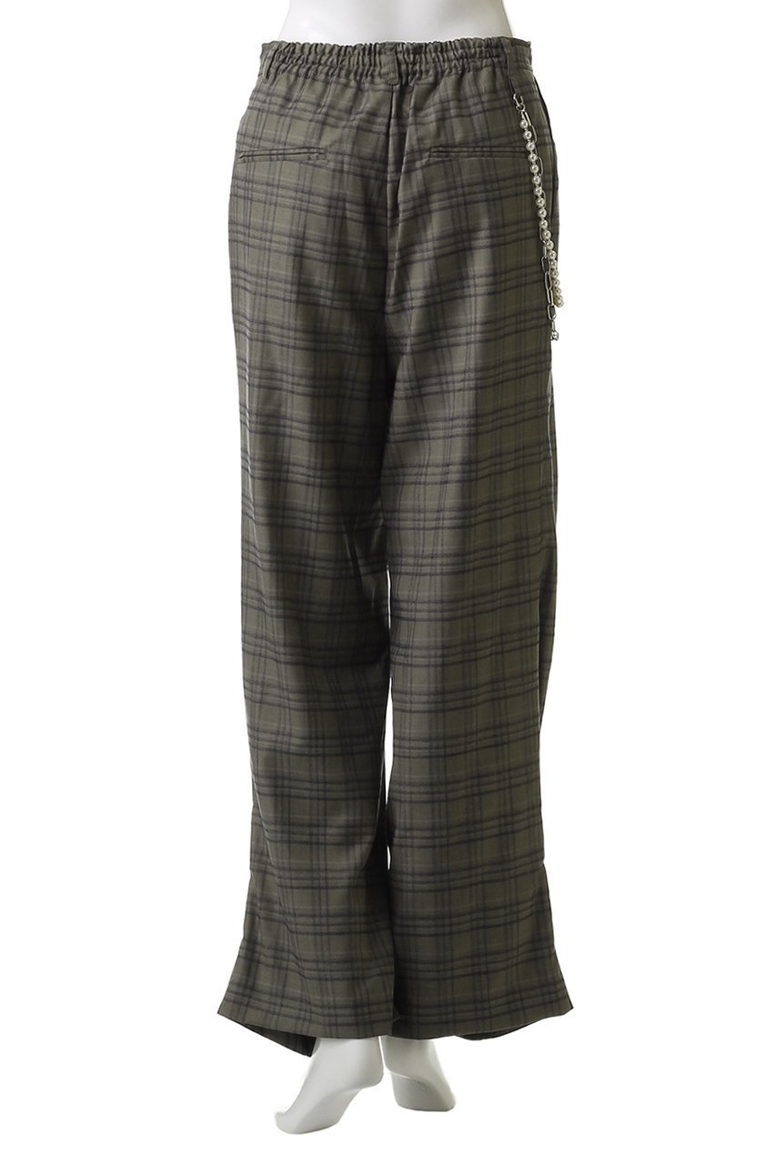 【メゾンスペシャル/MAISON SPECIAL】のWith Chain Belt Draped Hem Slacks/チェーンベルト付きドレープヘムスラックス 人気、トレンドファッション・服の通販 founy(ファニー) 　ファッション　Fashion　レディースファッション　Fashion for Women　パンツ　Pants & Trousers　ベルト&ウエストマーク　Belts & Waist Accessories　ストライプ　Stripe, Striped Pattern　スラックス　Slacks, Dress Pants　チェック　Check, Plaid, Tartan　チェーン　Chain, Chain Strap　パール　Pearl, Pearl Accent　ミックス　Mix, Mixed Style　メタル　Metal, Metal Parts　エレガント 上品　Elegant　other-7|ID: prp329100004635403 ipo3291000000033440018