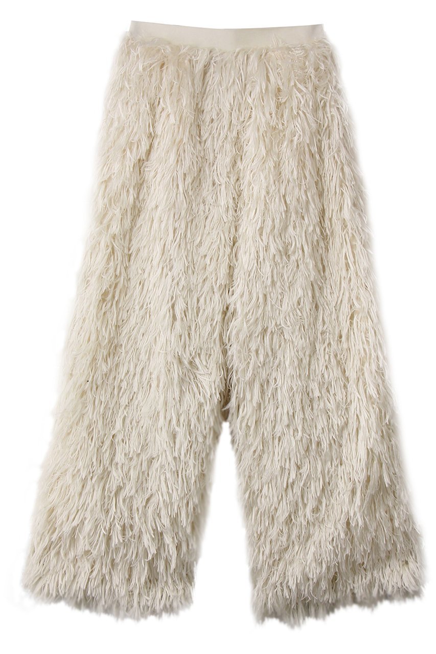 【メゾンスペシャル/MAISON SPECIAL】のFeather Pants/フェザーパンツ インテリア・キッズ・メンズ・レディースファッション・服の通販 founy(ファニー) 　ファッション　Fashion　レディースファッション　Fashion for Women　パンツ　Pants & Trousers　おすすめ　Recommended / Our Picks　コンパクト　Compact, Small Size　バランス　Balance, Style Balance　フェザー　Feather, Feather Detail　ベロア　Velour, Soft Velvet　再入荷　Restock / Back in Stock　O.WHT(オフホワイト)|ID: prp329100004635404 ipo3291000000035816426