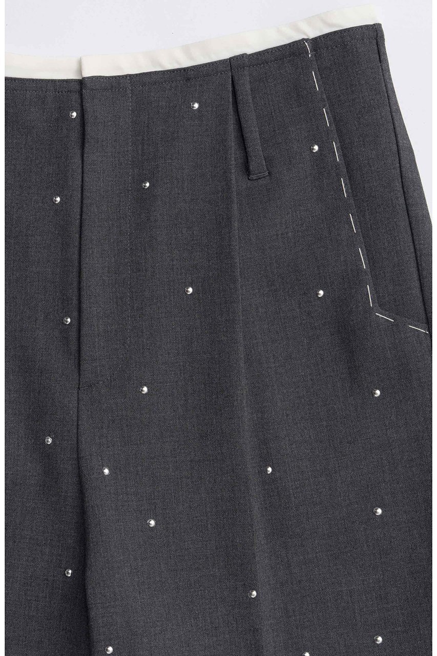 【メゾンスペシャル/MAISON SPECIAL】のStuds Worsted Shorts/スタッズウーステッドハーフパンツ 人気、トレンドファッション・服の通販 founy(ファニー) 　ファッション　Fashion　レディースファッション　Fashion for Women　パンツ　Pants & Trousers　ショートパンツ・ハーフパンツ　High-Waisted & Relaxed Shorts　2025年　2025　2025-2026秋冬・A/W　Autumn/Winter 2025–26 AW25–26　ショート　Short, Short Length　スタッズ　Studs, Metal Accents　ハンド　Hand, Handmade　ハーフ　Half, Half-Length　バランス　Balance, Style Balance　ランダム　Random, Irregular　エレガント 上品　Elegant　A/W・秋冬　Autumn/Winter　other-3|ID: prp329100004635406 ipo3291000000033383848