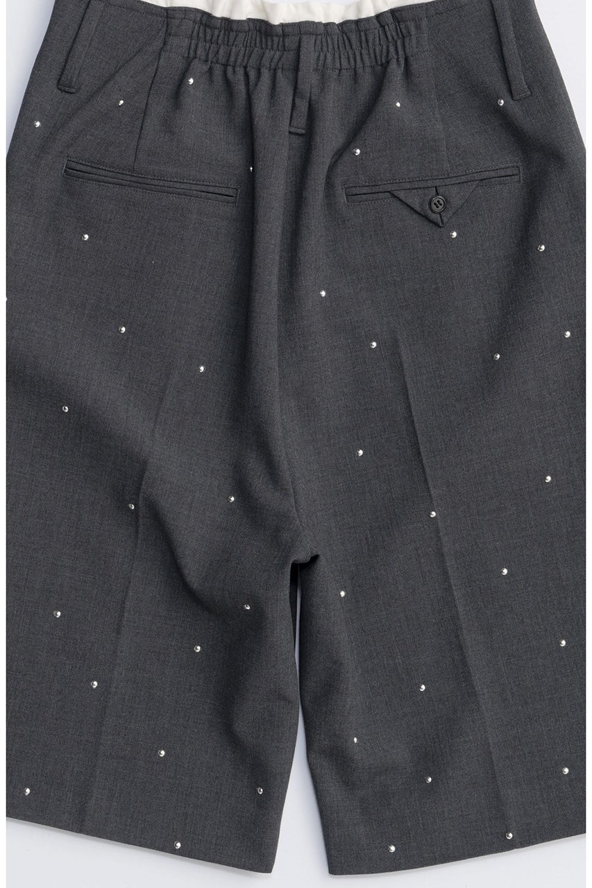 【メゾンスペシャル/MAISON SPECIAL】のStuds Worsted Shorts/スタッズウーステッドハーフパンツ 人気、トレンドファッション・服の通販 founy(ファニー) 　ファッション　Fashion　レディースファッション　Fashion for Women　パンツ　Pants & Trousers　ショートパンツ・ハーフパンツ　High-Waisted & Relaxed Shorts　2025年　2025　2025-2026秋冬・A/W　Autumn/Winter 2025–26 AW25–26　ショート　Short, Short Length　スタッズ　Studs, Metal Accents　ハンド　Hand, Handmade　ハーフ　Half, Half-Length　バランス　Balance, Style Balance　ランダム　Random, Irregular　エレガント 上品　Elegant　A/W・秋冬　Autumn/Winter　other-6|ID: prp329100004635406 ipo3291000000033383851