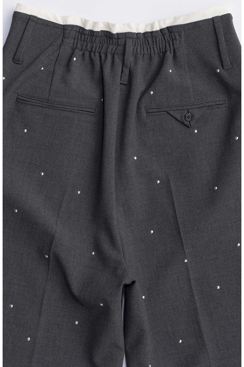 【メゾンスペシャル/MAISON SPECIAL】のStuds Worsted Shorts/スタッズウーステッドハーフパンツ 人気、トレンドファッション・服の通販 founy(ファニー) 　ファッション　Fashion　レディースファッション　Fashion for Women　パンツ　Pants & Trousers　ショートパンツ・ハーフパンツ　High-Waisted & Relaxed Shorts　2025年　2025　2025-2026秋冬・A/W　Autumn/Winter 2025–26 AW25–26　ショート　Short, Short Length　スタッズ　Studs, Metal Accents　ハンド　Hand, Handmade　ハーフ　Half, Half-Length　バランス　Balance, Style Balance　ランダム　Random, Irregular　エレガント 上品　Elegant　A/W・秋冬　Autumn/Winter　other-7|ID: prp329100004635406 ipo3291000000033383852