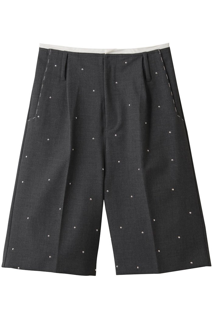 【メゾンスペシャル/MAISON SPECIAL】のStuds Worsted Shorts/スタッズウーステッドハーフパンツ インテリア・キッズ・メンズ・レディースファッション・服の通販 founy(ファニー) https://founy.com/ ファッション Fashion レディースファッション Fashion for Women パンツ Pants & Trousers ショートパンツ・ハーフパンツ High-Waisted & Relaxed Shorts ショート Short, Short Length スタッズ Studs, Metal Accents ハンド Hand, Handmade ハーフ Half, Half-Length バランス Balance, Style Balance ランダム Random, Irregular エレガント 上品 Elegant 再入荷 Restock / Back in Stock A/W・秋冬 Autumn/Winter |ID: prp329100004635406 ipo3291000000035583056