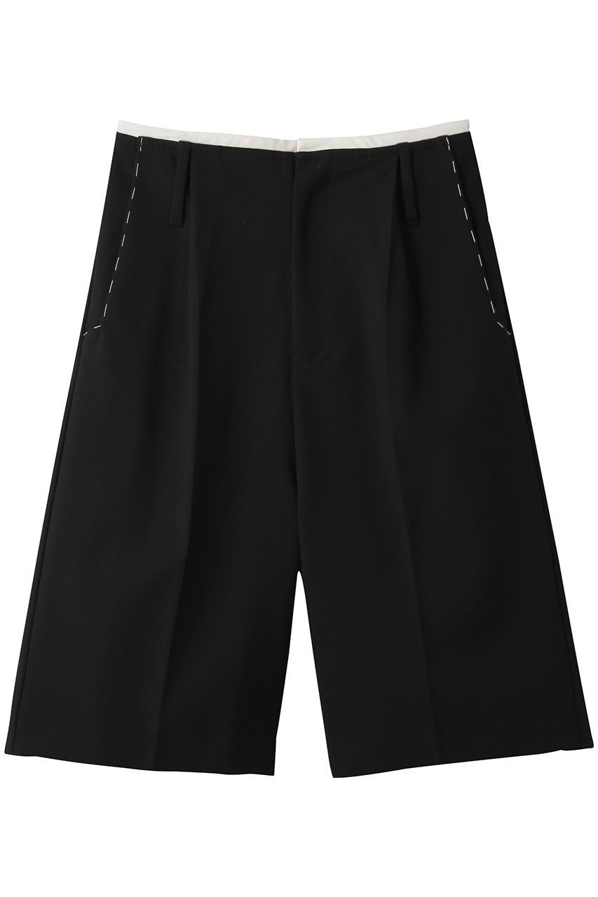 【メゾンスペシャル/MAISON SPECIAL】のHand Stitch Worsted Shorts/ハンドステッチウーステッドハーフパンツ インテリア・キッズ・メンズ・レディースファッション・服の通販 founy(ファニー) ファッション Fashion レディースファッション Fashion for Women パンツ Pants & Trousers ショートパンツ・ハーフパンツ High-Waisted & Relaxed Shorts ショート Short, Short Length スマート Smart, Elegant ハンド Hand, Handmade ハーフ Half, Half-Length バランス Balance, Style Balance エレガント 上品 Elegant A/W・秋冬 Autumn/Winter BLK(ブラック)|ID: prp329100004635407 ipo3291000000036867769