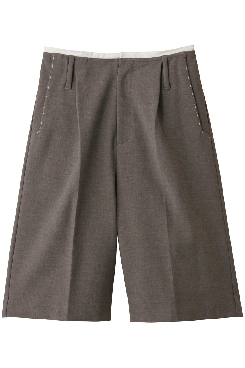 【メゾンスペシャル/MAISON SPECIAL】のHand Stitch Worsted Shorts/ハンドステッチウーステッドハーフパンツ インテリア・キッズ・メンズ・レディースファッション・服の通販 founy(ファニー) ファッション Fashion レディースファッション Fashion for Women パンツ Pants & Trousers ショートパンツ・ハーフパンツ High-Waisted & Relaxed Shorts ショート Short, Short Length スマート Smart, Elegant ハンド Hand, Handmade ハーフ Half, Half-Length バランス Balance, Style Balance エレガント 上品 Elegant A/W・秋冬 Autumn/Winter MOC(モカ)|ID: prp329100004635407 ipo3291000000036867770
