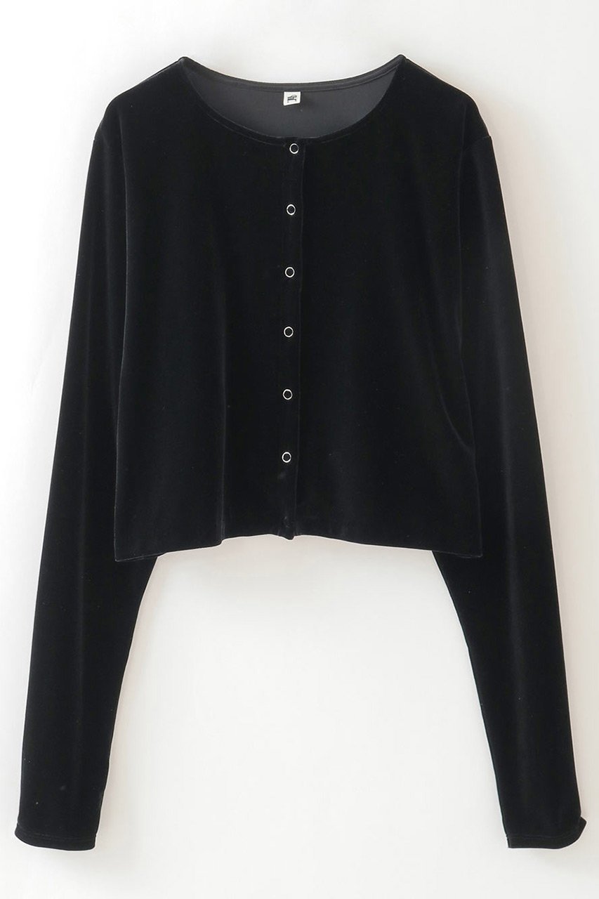 【ハー/HER.】の【8/14 12:00販売開始】ベロアカーディガン 人気、トレンドファッション・服の通販 founy(ファニー) 　ファッション　Fashion　レディースファッション　Fashion for Women　トップス・カットソー　Cut & Sew Tops　カーディガン・羽織り　Layered Style Cardigans　シャツ・ブラウス・オフィスカジュアル　Elegant Blouses & Button-Ups　ロングTシャツ・Tシャツ　Longline T-Shirts & Tees　カットソー・ベーシックTシャツ　Cut-and-Sewn Tops / Stretch Tees & Basics　ベロアトップス　Velour Tops / Velvet-Look Items　2025年　2025　2025-2026秋冬・A/W　Autumn/Winter 2025–26 AW25–26　おすすめ　Recommended / Our Picks　カーディガン　Cardigan, Knitwear　ショート　Short, Short Length　タンク　Tank Top, Sleeveless Top　トレンド　Trend, Trending Now　ベロア　Velour, Soft Velvet　エレガント 上品　Elegant　定番　Standard, Basic Item　A/W・秋冬　Autumn/Winter　 other-1|ID: prp329100004636007 ipo3291000000033393926