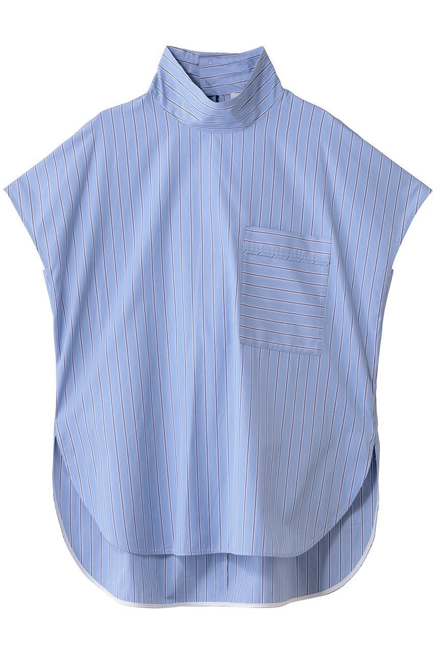 【アンクレイヴ/uncrave】のTHOMAS MASON ボウタイブラウス 人気、トレンドファッション・服の通販 founy(ファニー) 　ファッション　Fashion　レディースファッション　Fashion for Women　トップス・カットソー　Cut & Sew Tops　シャツ・ブラウス・オフィスカジュアル　Elegant Blouses & Button-Ups　ストライプ　Stripe, Striped Pattern　スリーブ　Sleeve, Long Sleeve / Short Sleeve　ドレス　Dress, One-Piece　ハイネック　High Neck, Mock Neck　フレンチ　French, French Style　リボン　Ribbon, Bow　ロング　Long, Long-Length　エレガント 上品　Elegant　 other-1|ID: prp329100004636011 ipo3291000000035651693