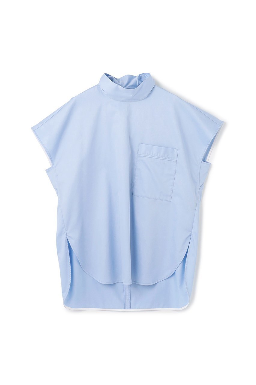 【アンクレイヴ/uncrave】の【8/13 12:00販売開始】ブロードクロス ボウタイブラウス インテリア・キッズ・メンズ・レディースファッション・服の通販 founy(ファニー) 　ファッション　Fashion　レディースファッション　Fashion for Women　トップス・カットソー　Cut & Sew Tops　シャツ・ブラウス・オフィスカジュアル　Elegant Blouses & Button-Ups　サテン　Satin, Glossy Fabric　スリーブ　Sleeve, Long Sleeve / Short Sleeve　ハイネック　High Neck, Mock Neck　フレンチ　French, French Style　ブロード　Broadcloth, Fine Cotton　リボン　Ribbon, Bow　ロング　Long, Long-Length　A/W・秋冬　Autumn/Winter　2025年　2025　2025-2026秋冬・A/W　Autumn/Winter 2025–26 AW25–26　サックス|ID: prp329100004636012 ipo3291000000033393976