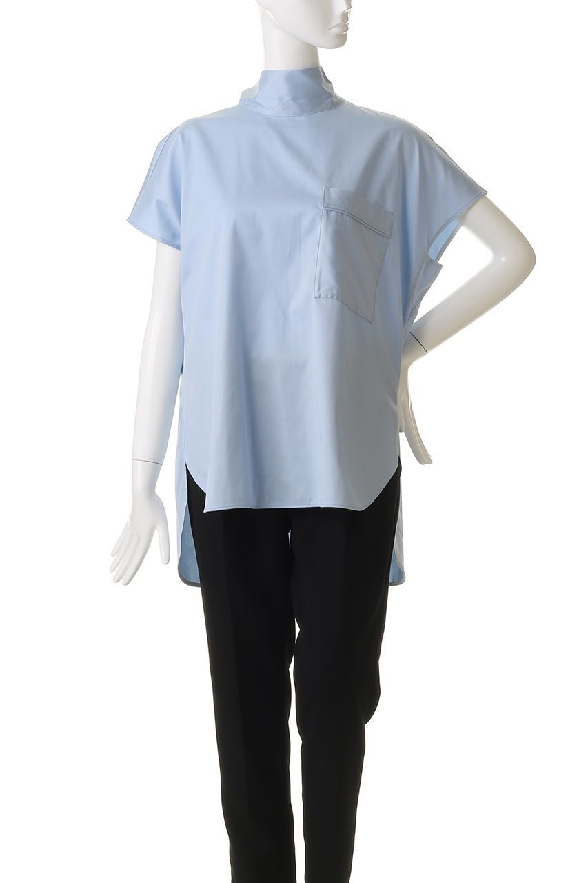 【アンクレイヴ/uncrave】のブロードクロス ボウタイブラウス 人気、トレンドファッション・服の通販 founy(ファニー) 　ファッション　Fashion　レディースファッション　Fashion for Women　トップス・カットソー　Cut & Sew Tops　シャツ・ブラウス・オフィスカジュアル　Elegant Blouses & Button-Ups　サテン　Satin, Glossy Fabric　スリーブ　Sleeve, Long Sleeve / Short Sleeve　ハイネック　High Neck, Mock Neck　フレンチ　French, French Style　ブロード　Broadcloth, Fine Cotton　リボン　Ribbon, Bow　ロング　Long, Long-Length　other-2|ID: prp329100004636012 ipo3291000000036101194