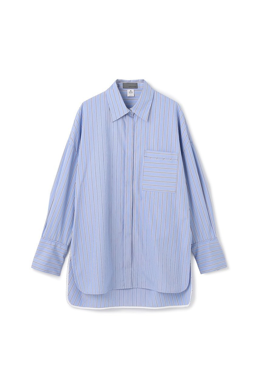 【アンクレイヴ/uncrave】の【8/13 12:00販売開始】THOMAS MASON BIGシャツ 人気、トレンドファッション・服の通販 founy(ファニー) 　ファッション　Fashion　レディースファッション　Fashion for Women　トップス・カットソー　Cut & Sew Tops　シャツ・ブラウス・オフィスカジュアル　Elegant Blouses & Button-Ups　2025年　2025　2025-2026秋冬・A/W　Autumn/Winter 2025–26 AW25–26　カシュクール　Wrap Design　カフス　Cuff Design　ストライプ　Stripe, Striped Pattern　スリーブ　Sleeve, Long Sleeve / Short Sleeve　ドレス　Dress, One-Piece　パイピング　Piping, Trim Design　ビッグ　Big, Oversized　ポケット　Pocket, Pocket Detail　ヨーク　Yoke, Yoke Design　ロング　Long, Long-Length　A/W・秋冬　Autumn/Winter　 other-1|ID: prp329100004636013 ipo3291000000033393984
