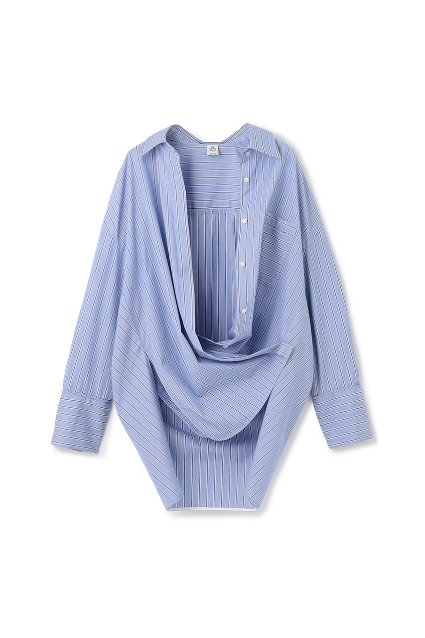 【アンクレイヴ/uncrave】の【8/13 12:00販売開始】THOMAS MASON BIGシャツ 人気、トレンドファッション・服の通販 founy(ファニー) 　ファッション　Fashion　レディースファッション　Fashion for Women　トップス・カットソー　Cut & Sew Tops　シャツ・ブラウス・オフィスカジュアル　Elegant Blouses & Button-Ups　2025年　2025　2025-2026秋冬・A/W　Autumn/Winter 2025–26 AW25–26　カシュクール　Wrap Design　カフス　Cuff Design　ストライプ　Stripe, Striped Pattern　スリーブ　Sleeve, Long Sleeve / Short Sleeve　ドレス　Dress, One-Piece　パイピング　Piping, Trim Design　ビッグ　Big, Oversized　ポケット　Pocket, Pocket Detail　ヨーク　Yoke, Yoke Design　ロング　Long, Long-Length　A/W・秋冬　Autumn/Winter　other-4|ID: prp329100004636013 ipo3291000000033393988