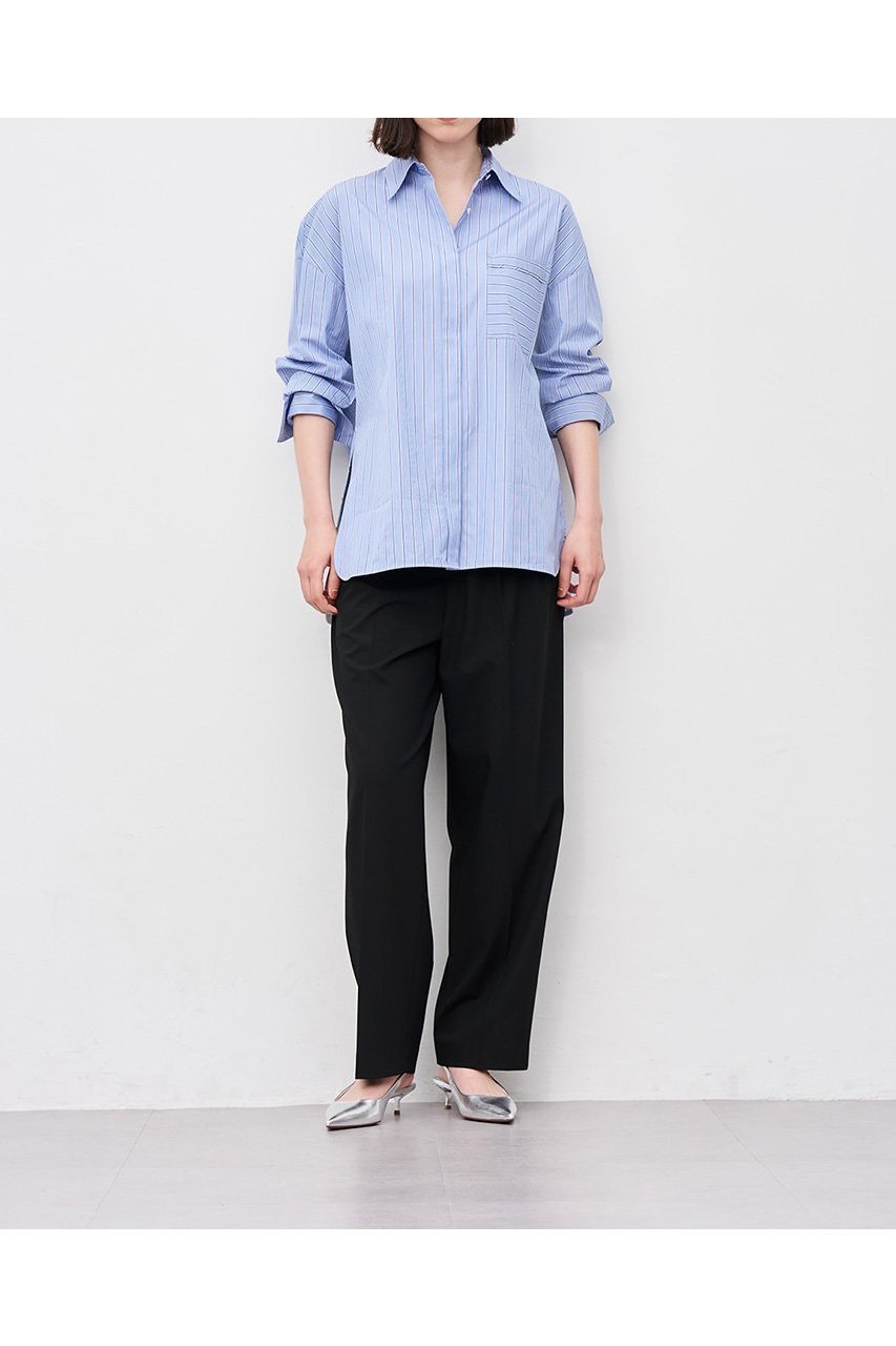 【アンクレイヴ/uncrave】の【8/13 12:00販売開始】THOMAS MASON BIGシャツ 人気、トレンドファッション・服の通販 founy(ファニー) 　ファッション　Fashion　レディースファッション　Fashion for Women　トップス・カットソー　Cut & Sew Tops　シャツ・ブラウス・オフィスカジュアル　Elegant Blouses & Button-Ups　2025年　2025　2025-2026秋冬・A/W　Autumn/Winter 2025–26 AW25–26　カシュクール　Wrap Design　カフス　Cuff Design　ストライプ　Stripe, Striped Pattern　スリーブ　Sleeve, Long Sleeve / Short Sleeve　ドレス　Dress, One-Piece　パイピング　Piping, Trim Design　ビッグ　Big, Oversized　ポケット　Pocket, Pocket Detail　ヨーク　Yoke, Yoke Design　ロング　Long, Long-Length　A/W・秋冬　Autumn/Winter　other-7|ID: prp329100004636013 ipo3291000000033393991