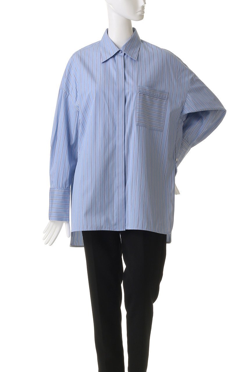 【アンクレイヴ/uncrave】のTHOMAS MASON BIGシャツ 人気、トレンドファッション・服の通販 founy(ファニー) 　ファッション　Fashion　レディースファッション　Fashion for Women　トップス・カットソー　Cut & Sew Tops　シャツ・ブラウス・オフィスカジュアル　Elegant Blouses & Button-Ups　カシュクール　Wrap Design　カフス　Cuff Design　ストライプ　Stripe, Striped Pattern　スリーブ　Sleeve, Long Sleeve / Short Sleeve　ドレス　Dress, One-Piece　パイピング　Piping, Trim Design　ビッグ　Big, Oversized　ポケット　Pocket, Pocket Detail　ヨーク　Yoke, Yoke Design　ロング　Long, Long-Length　other-2|ID: prp329100004636013 ipo3291000000035966228