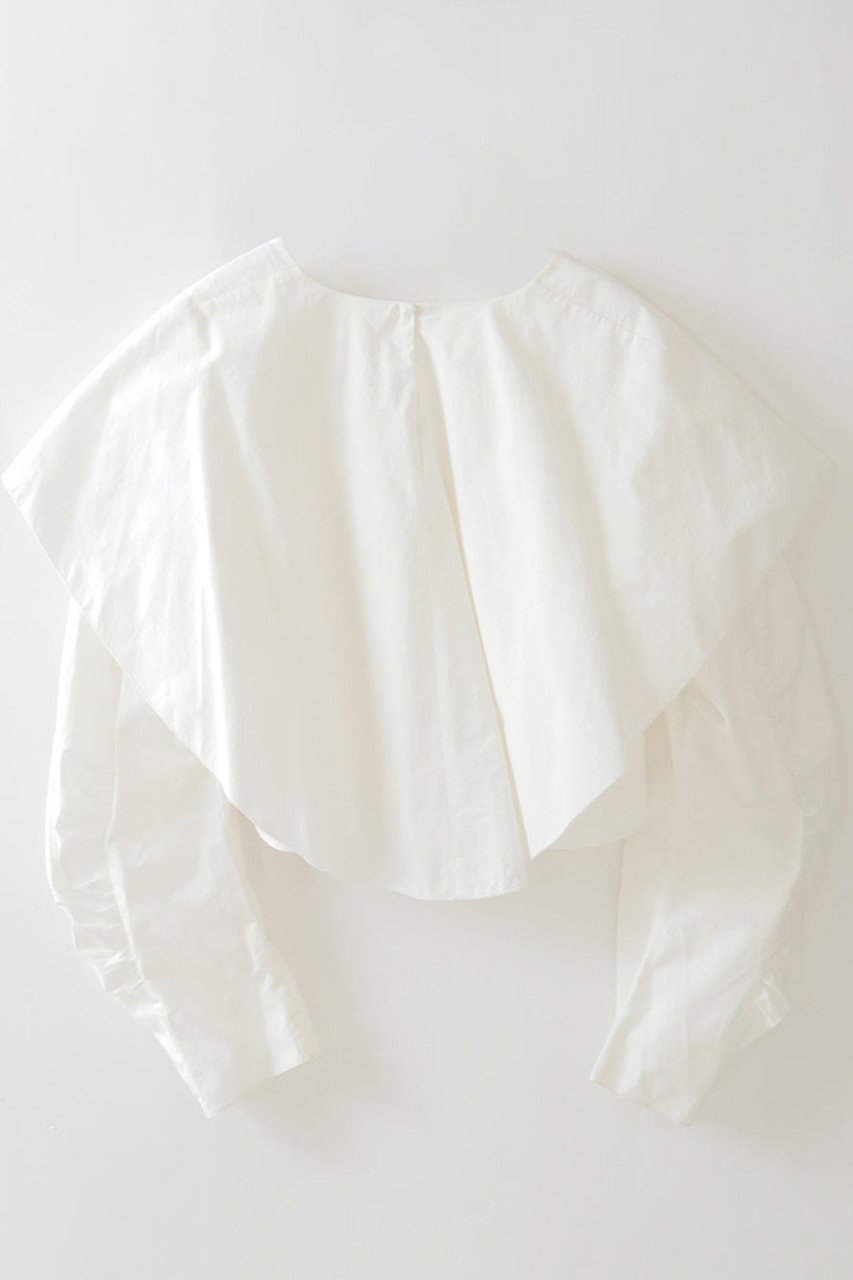 【ハー/HER.】の【8/14 12:00販売開始】フレアカラーブラウス 人気、トレンドファッション・服の通販 founy(ファニー) 　ファッション　Fashion　レディースファッション　Fashion for Women　トップス・カットソー　Cut & Sew Tops　シャツ・ブラウス・オフィスカジュアル　Elegant Blouses & Button-Ups　2025年　2025　2025-2026秋冬・A/W　Autumn/Winter 2025–26 AW25–26　スリーブ　Sleeve, Long Sleeve / Short Sleeve　フレア　Flare, Flared　ブロード　Broadcloth, Fine Cotton　ロング　Long, Long-Length　A/W・秋冬　Autumn/Winter　other-5|ID: prp329100004636015 ipo3291000000033394009