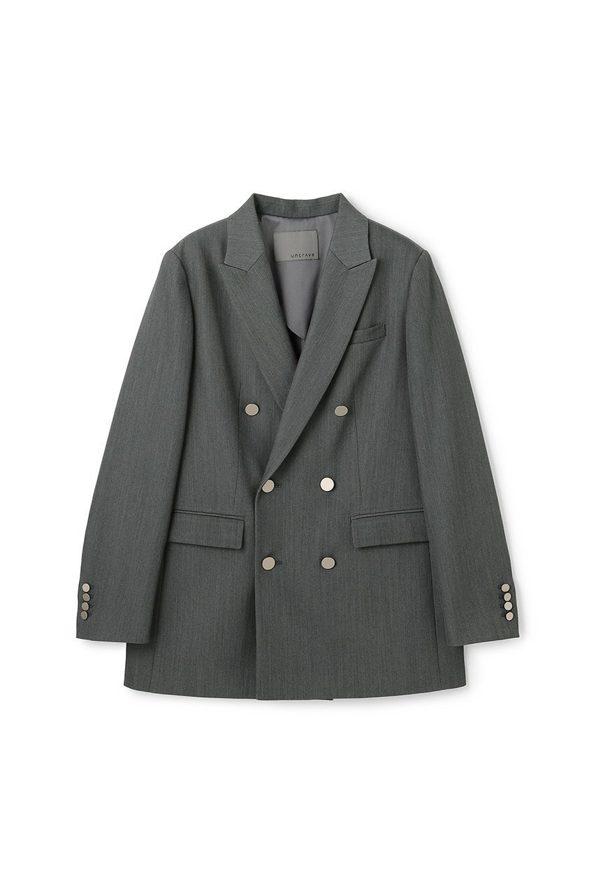 【アンクレイヴ/uncrave】のTWドビードスキン ブレザー 人気、トレンドファッション・服の通販 founy(ファニー) 　ファッション　Fashion　レディースファッション　Fashion for Women　アウター　Coat / Outerwear Collection　レディースジャケット・軽アウター　Jackets　ジャケット　Jacket, Outerwear　ストレッチ　Stretch, Stretchy Fabric　デニム　Denim, Jeans Material　バランス　Balance, Style Balance　ベーシック　Basic, Essential　メタル　Metal, Metal Parts　ワイド　Wide, Wide Fit　エレガント 上品　Elegant　再入荷　Restock / Back in Stock　 other-1|ID: prp329100004636016 ipo3291000000034674300