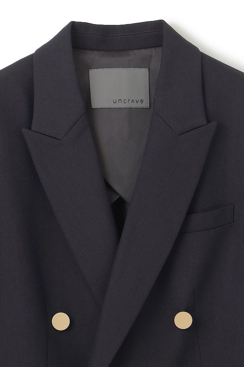 【アンクレイヴ/uncrave】のTWドビードスキン ブレザー 人気、トレンドファッション・服の通販 founy(ファニー) 　ファッション　Fashion　レディースファッション　Fashion for Women　アウター　Coat / Outerwear Collection　レディースジャケット・軽アウター　Jackets　ジャケット　Jacket, Outerwear　ストレッチ　Stretch, Stretchy Fabric　デニム　Denim, Jeans Material　バランス　Balance, Style Balance　ベーシック　Basic, Essential　メタル　Metal, Metal Parts　ワイド　Wide, Wide Fit　エレガント 上品　Elegant　再入荷　Restock / Back in Stock　other-3|ID: prp329100004636016 ipo3291000000034674306