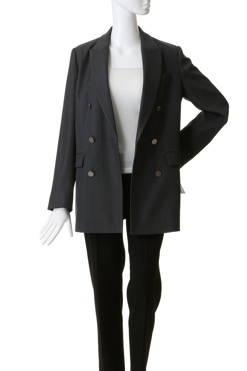 【アンクレイヴ/uncrave】のTWドビードスキン ブレザー 人気、トレンドファッション・服の通販 founy(ファニー) 　ファッション　Fashion　レディースファッション　Fashion for Women　アウター　Coat / Outerwear Collection　レディースジャケット・軽アウター　Jackets　ジャケット　Jacket, Outerwear　ストレッチ　Stretch, Stretchy Fabric　デニム　Denim, Jeans Material　バランス　Balance, Style Balance　ベーシック　Basic, Essential　メタル　Metal, Metal Parts　ワイド　Wide, Wide Fit　エレガント 上品　Elegant　other-7|ID: prp329100004636016 ipo3291000000035687953