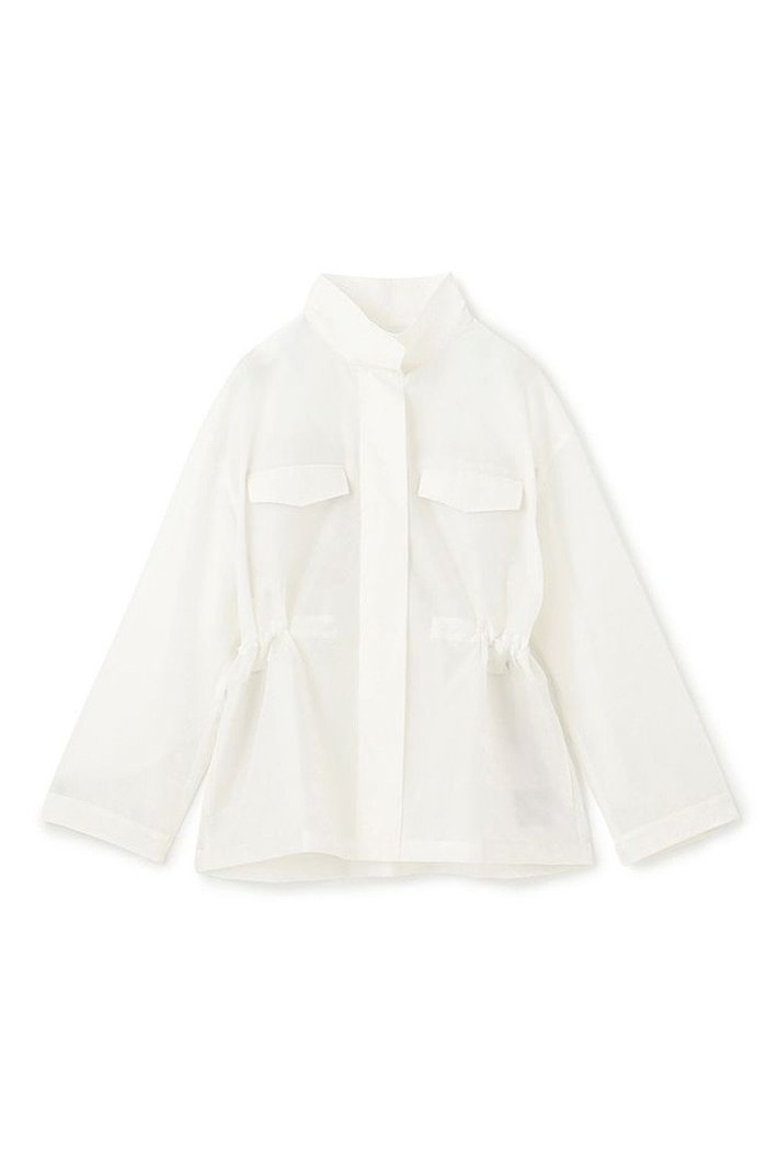 【アンクレイヴ/uncrave】の【8/13 12:00販売開始】シアーオーガンジー ミリタリーブルゾン インテリア・キッズ・メンズ・レディースファッション・服の通販 founy(ファニー) https://founy.com/ ファッション Fashion レディースファッション Fashion for Women アウター Coat / Outerwear Collection レディースジャケット・軽アウター Jackets ブルゾンジャケット・スポーティアウター Blouson Jackets 2025年 2025 2025-2026秋冬・A/W Autumn/Winter 2025–26 AW25–26 エアリー Airy Texture オーガンジー Organza Fabric シアー Sheer, See-Through シンプル Simple, Minimal ジャケット Jacket, Outerwear スタンド Stand Collar, Upright Stand ドローコード Drawcord, Drawstring Cord ブライト Bright, Shiny ブルゾン Blouson, Bomber Jacket ポケット Pocket, Pocket Detail ミリタリー Military, Army Style エレガント 上品 Elegant A/W・秋冬 Autumn/Winter |ID: prp329100004636018 ipo3291000000033394031