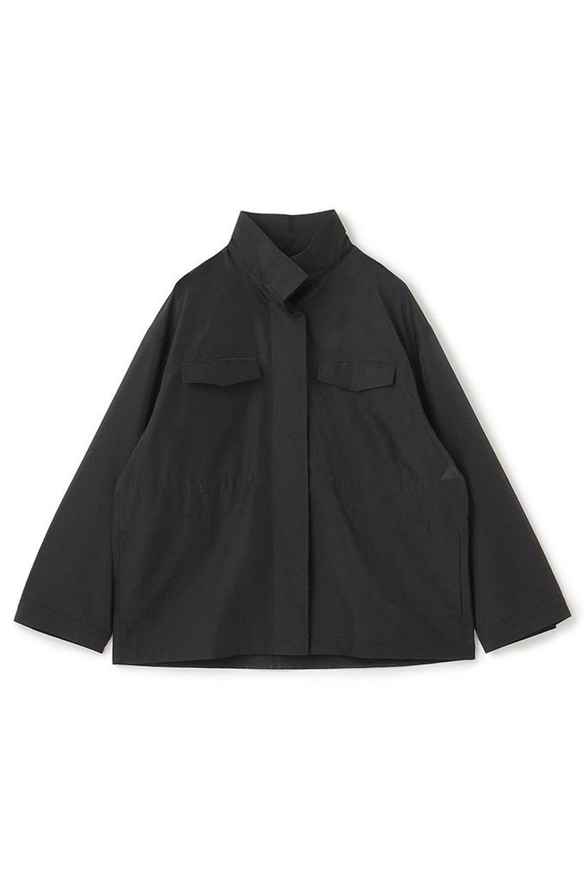 【アンクレイヴ/uncrave】の【8/13 12:00販売開始】シアーオーガンジー ミリタリーブルゾン インテリア・キッズ・メンズ・レディースファッション・服の通販 founy(ファニー) 　ファッション　Fashion　レディースファッション　Fashion for Women　アウター　Coat / Outerwear Collection　レディースジャケット・軽アウター　Jackets　ブルゾンジャケット・スポーティアウター　Blouson Jackets　2025年　2025　2025-2026秋冬・A/W　Autumn/Winter 2025–26 AW25–26　エアリー　Airy Texture　オーガンジー　Organza Fabric　シアー　Sheer, See-Through　シンプル　Simple, Minimal　ジャケット　Jacket, Outerwear　スタンド　Stand Collar, Upright Stand　ドローコード　Drawcord, Drawstring Cord　ブライト　Bright, Shiny　ブルゾン　Blouson, Bomber Jacket　ポケット　Pocket, Pocket Detail　ミリタリー　Military, Army Style　エレガント 上品　Elegant　A/W・秋冬　Autumn/Winter　ブラック|ID: prp329100004636018 ipo3291000000033394034