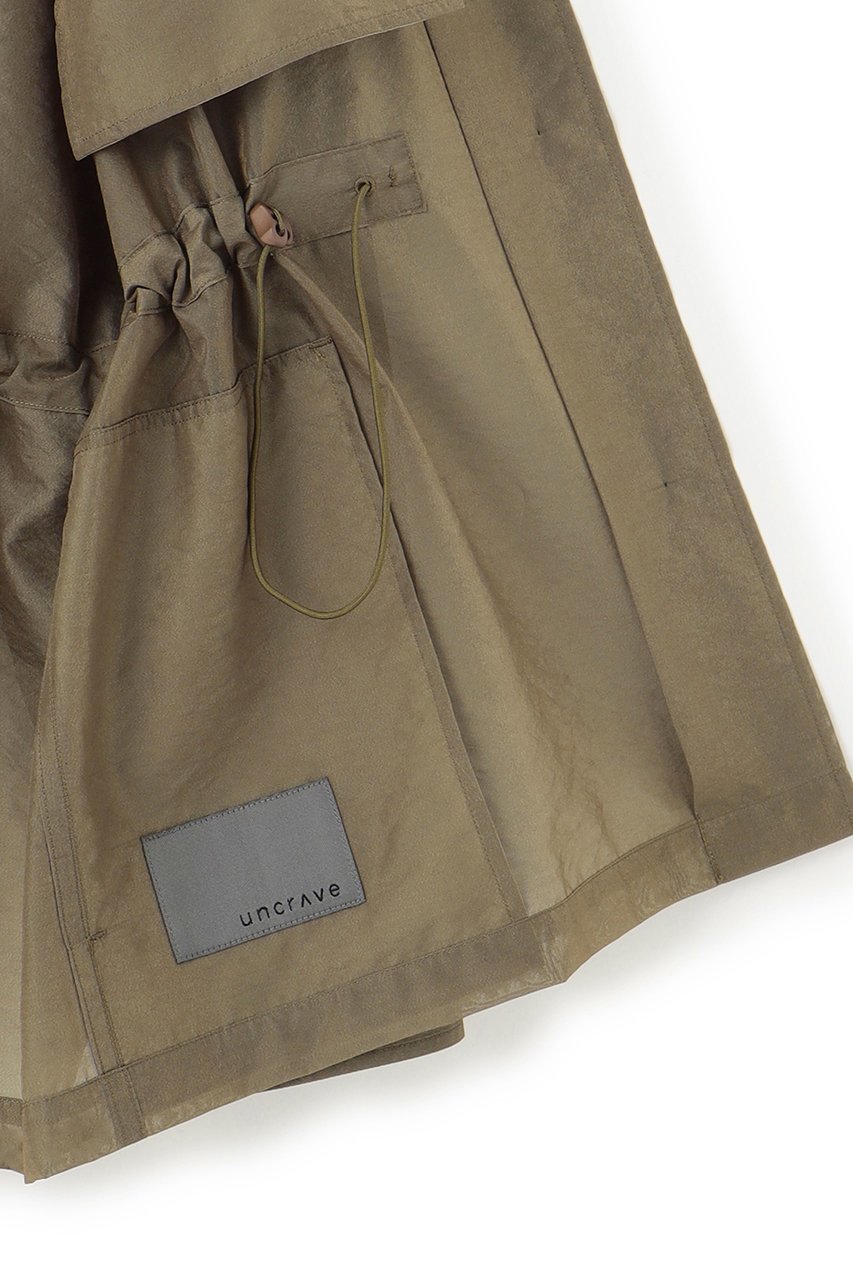 【アンクレイヴ/uncrave】の【8/13 12:00販売開始】シアーオーガンジー ミリタリーブルゾン 人気、トレンドファッション・服の通販 founy(ファニー) 　ファッション　Fashion　レディースファッション　Fashion for Women　アウター　Coat / Outerwear Collection　レディースジャケット・軽アウター　Jackets　ブルゾンジャケット・スポーティアウター　Blouson Jackets　2025年　2025　2025-2026秋冬・A/W　Autumn/Winter 2025–26 AW25–26　エアリー　Airy Texture　オーガンジー　Organza Fabric　シアー　Sheer, See-Through　シンプル　Simple, Minimal　ジャケット　Jacket, Outerwear　スタンド　Stand Collar, Upright Stand　ドローコード　Drawcord, Drawstring Cord　ブライト　Bright, Shiny　ブルゾン　Blouson, Bomber Jacket　ポケット　Pocket, Pocket Detail　ミリタリー　Military, Army Style　エレガント 上品　Elegant　A/W・秋冬　Autumn/Winter　other-8|ID: prp329100004636018 ipo3291000000033394041